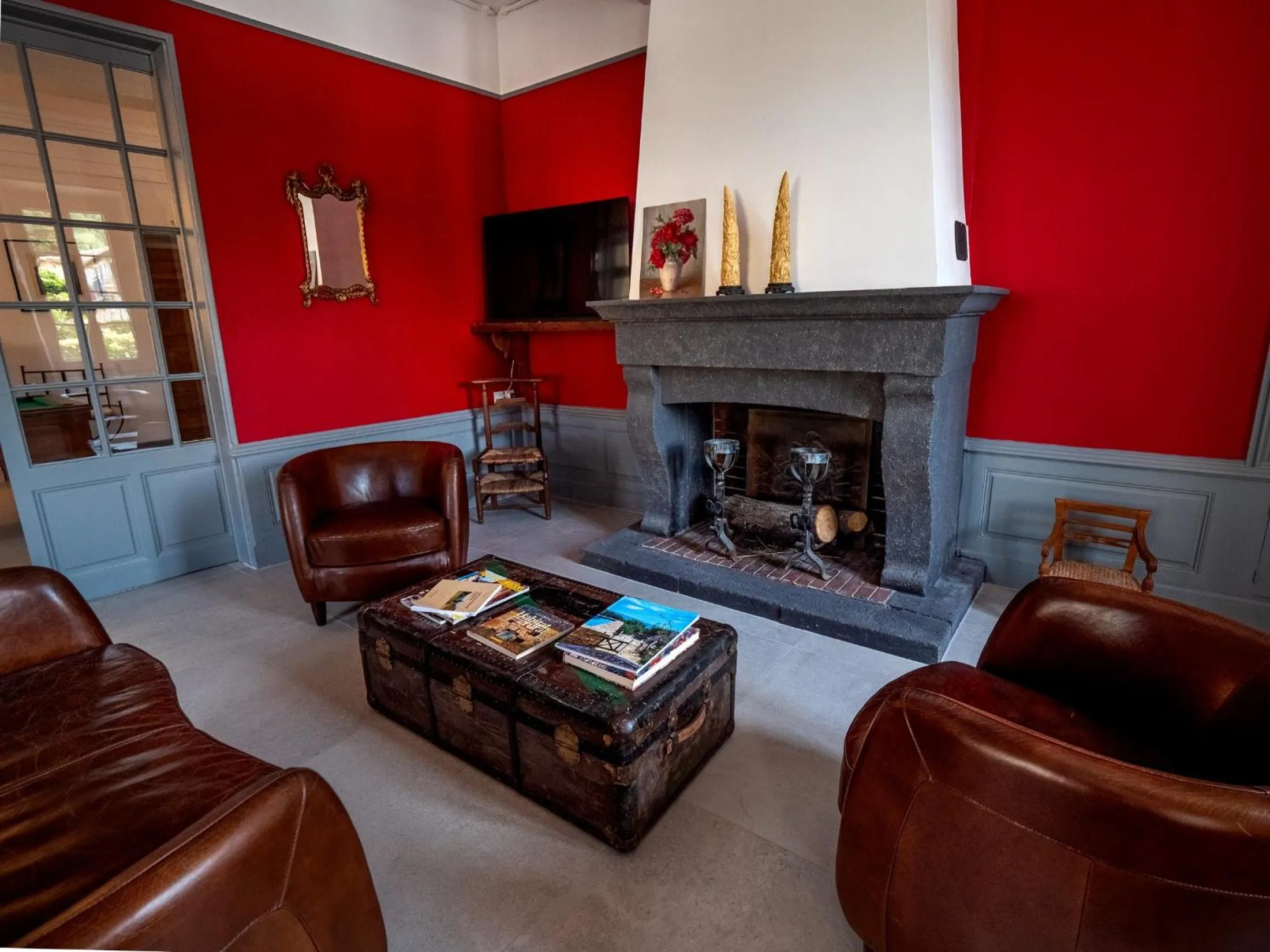 Living room in Hôtel & SPA Ventoux Provence "Domaine des Tilleuls"