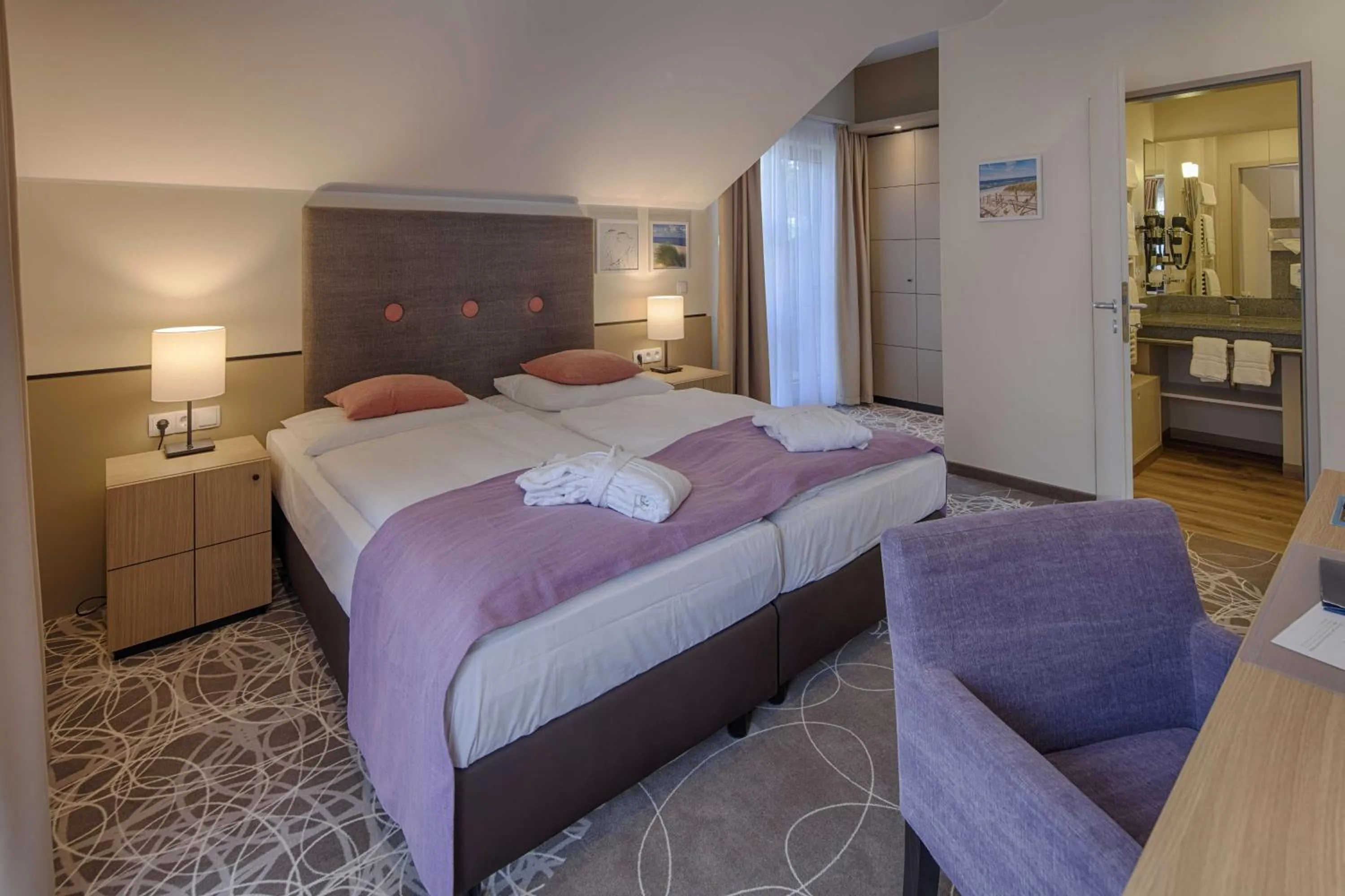 Bed in Aquamaris Strandresidenz Rügen