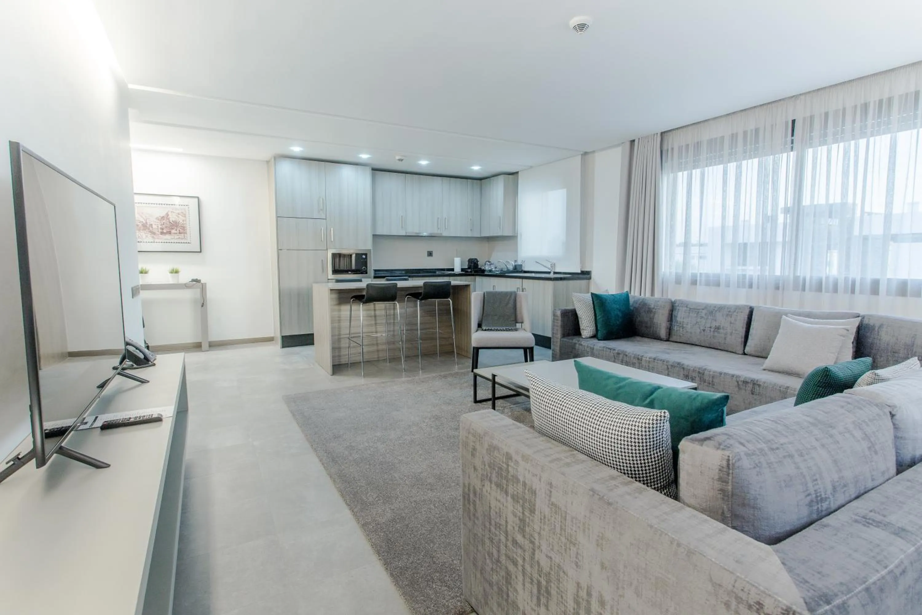 Kitchen or kitchenette in Makass Appart Hotel