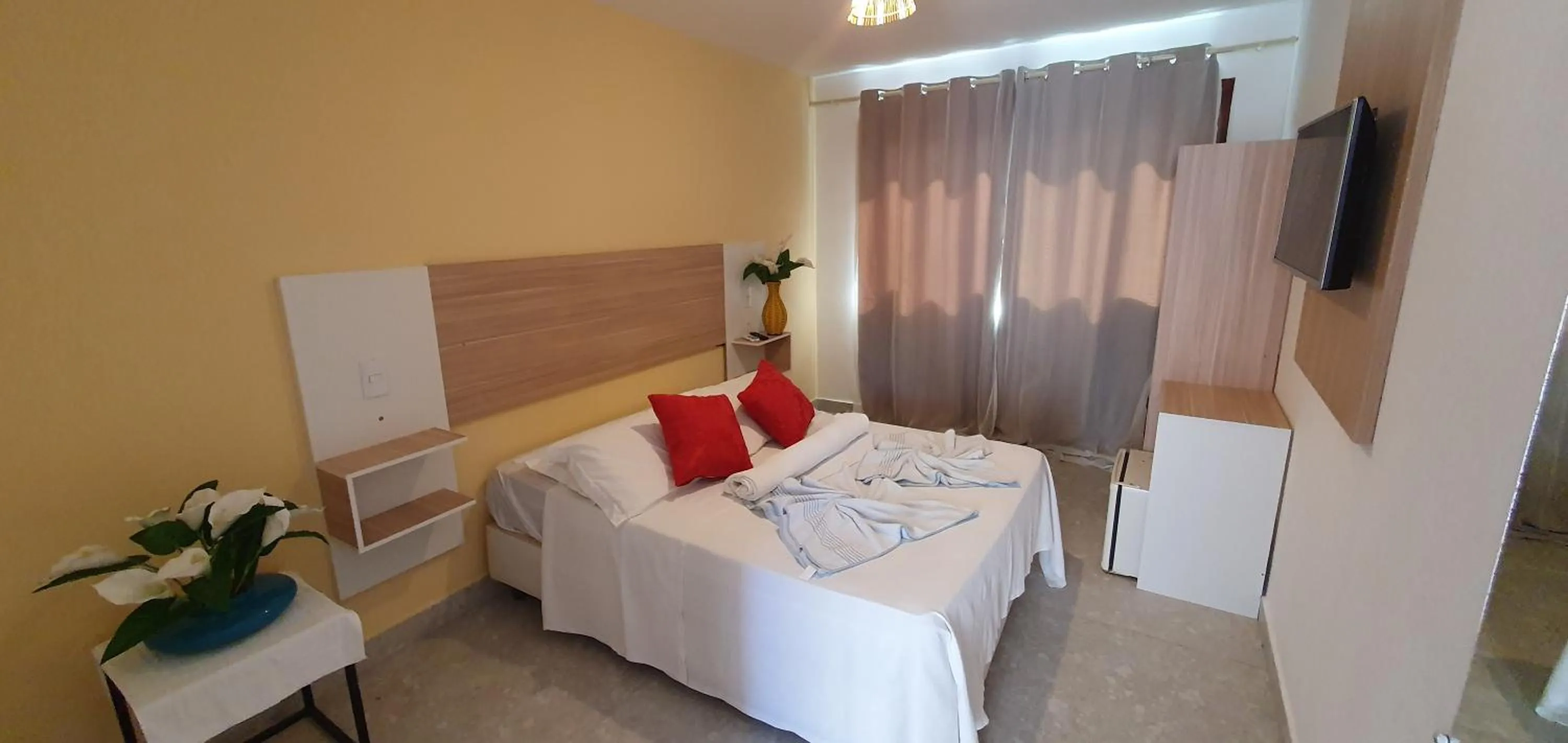 View (from property/room), Bed in Pousada Terra Mar Way