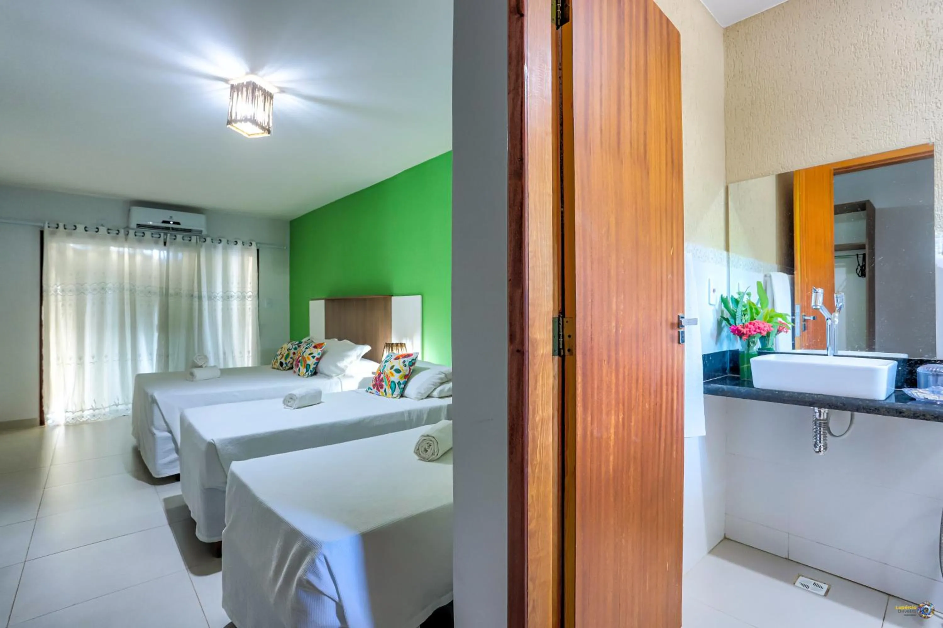 Bed in Pousada Terra Mar Way