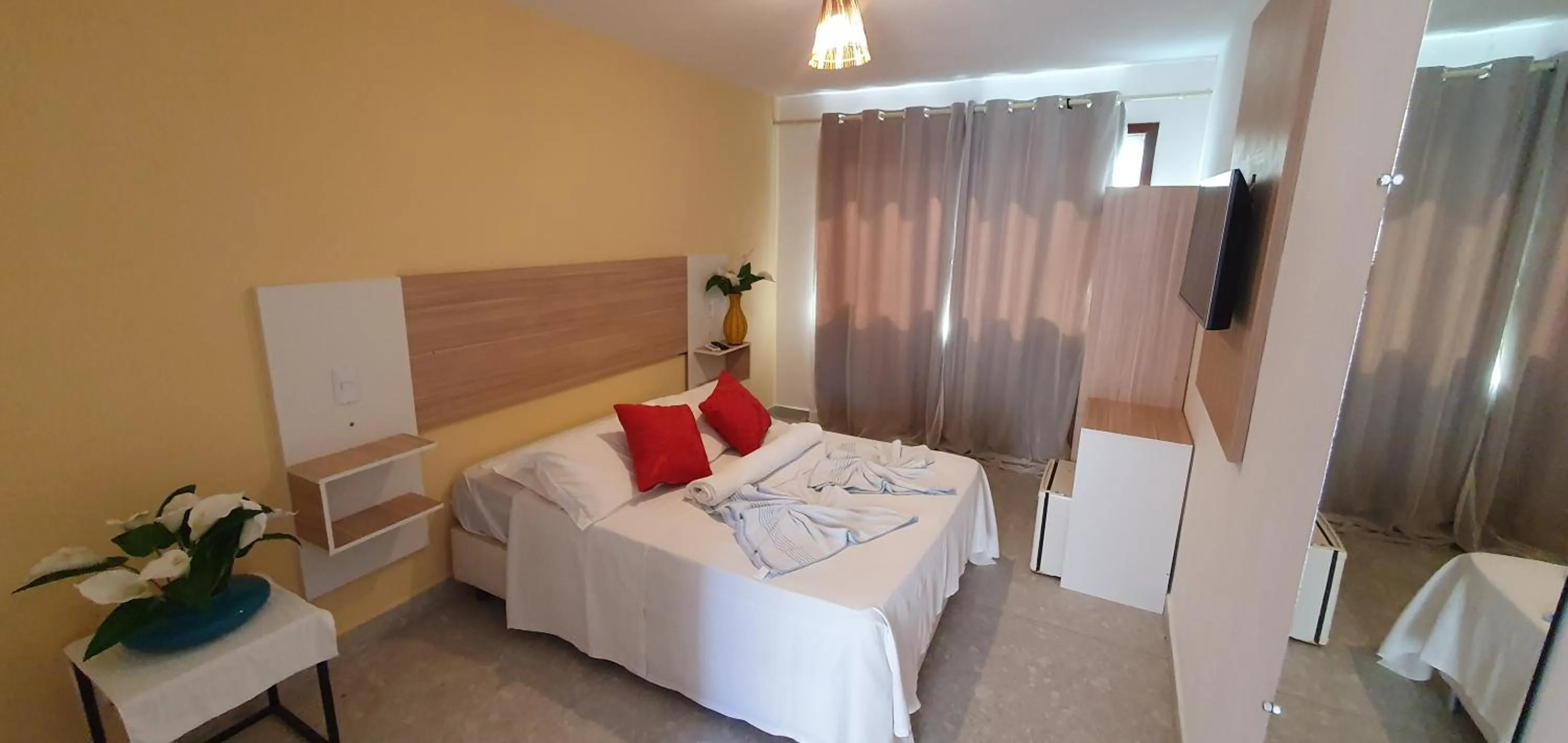 View (from property/room), Bed in Pousada Terra Mar Way