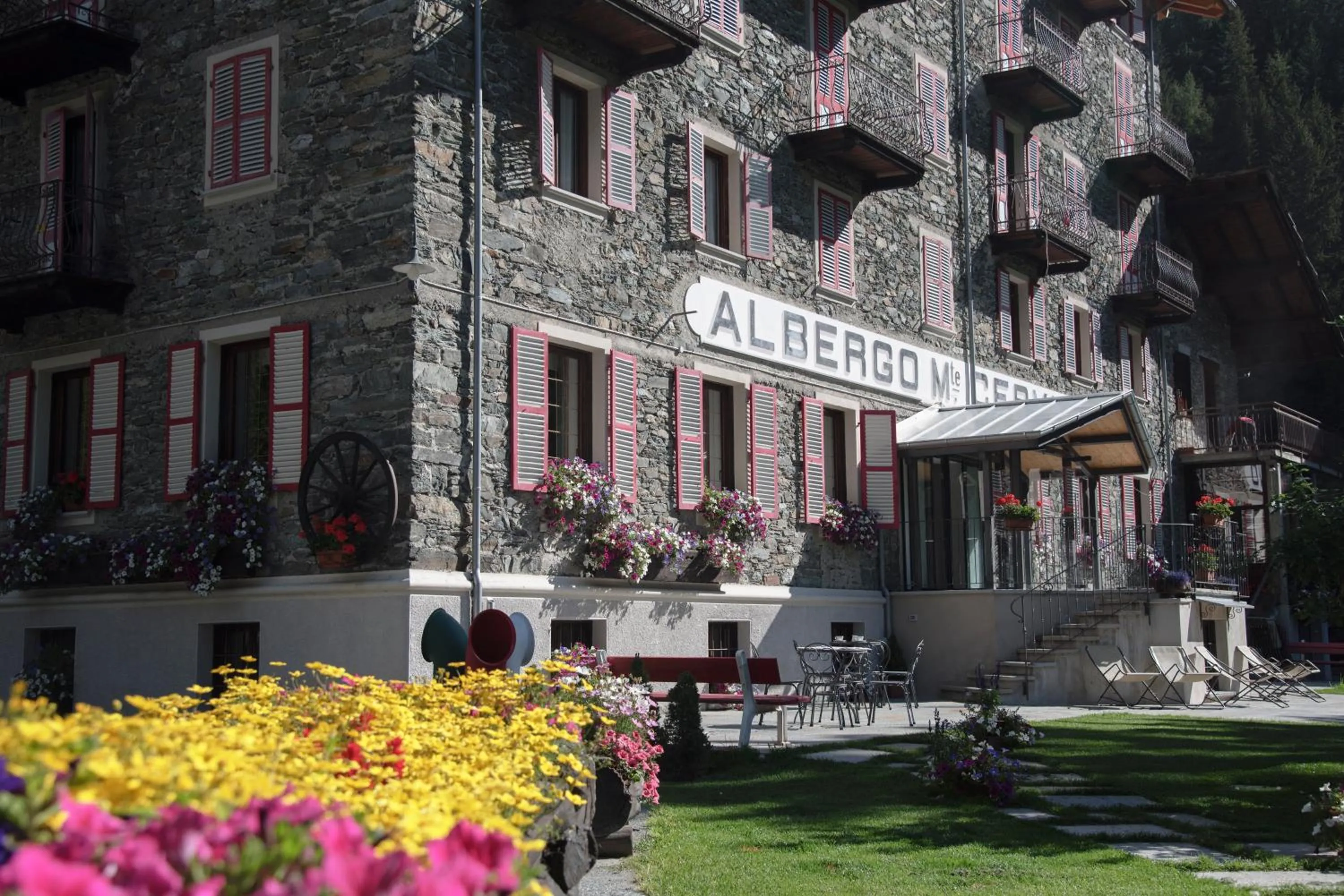 Balcony/Terrace in Albergo Monte Cervino