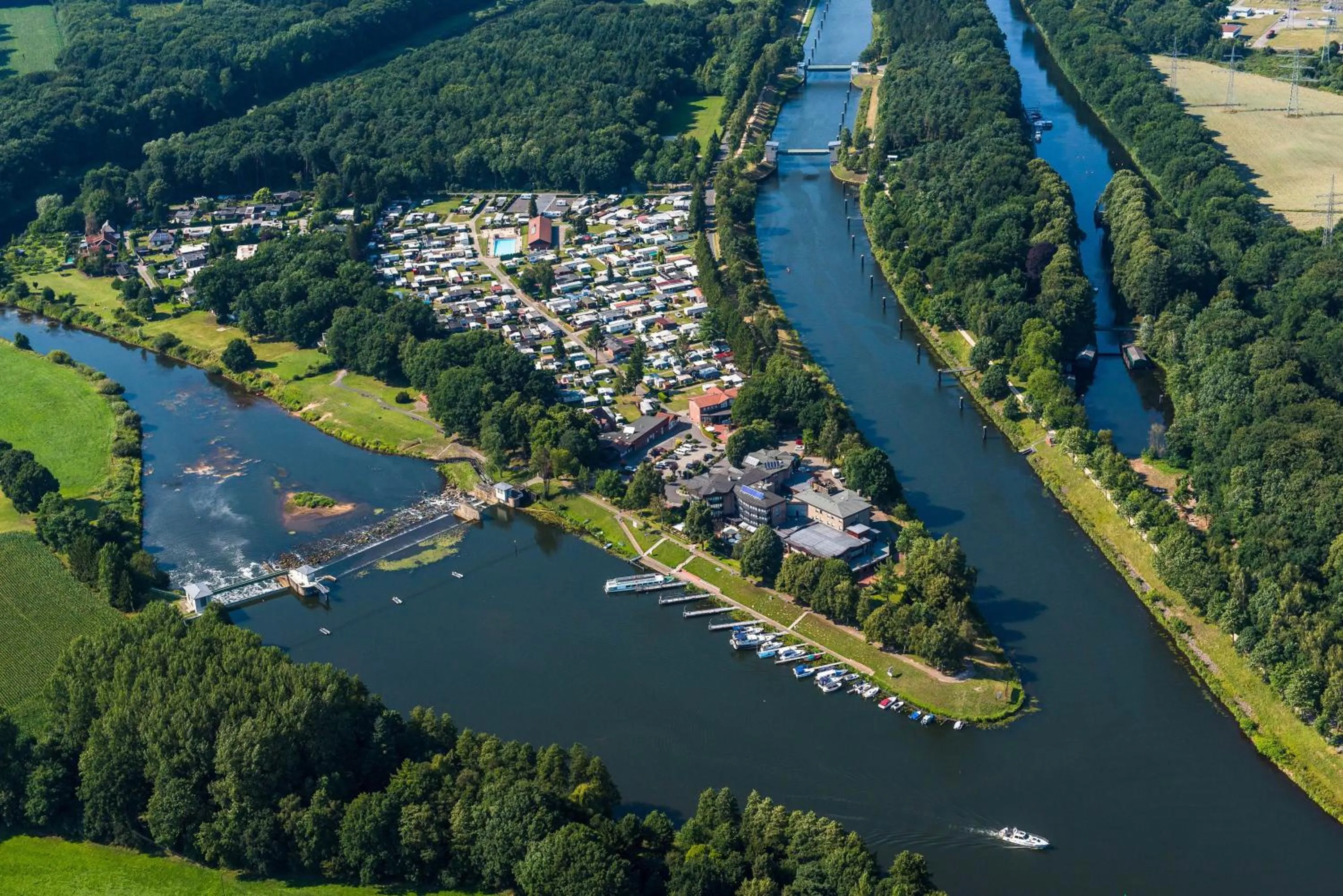 Bird's eye view in Hotel am Wasserfall