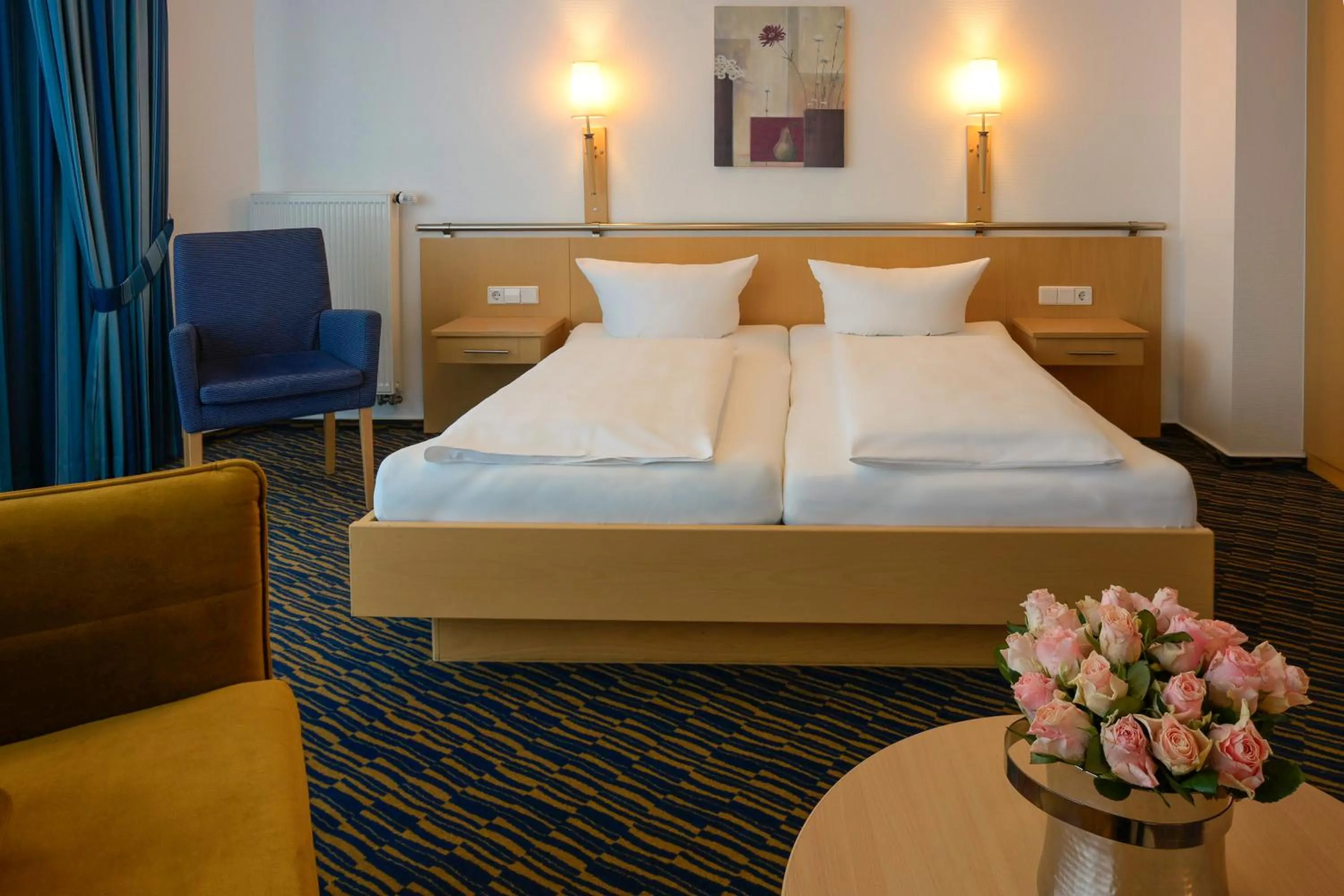 Photo of the whole room, Bed in Hotel am Wasserfall