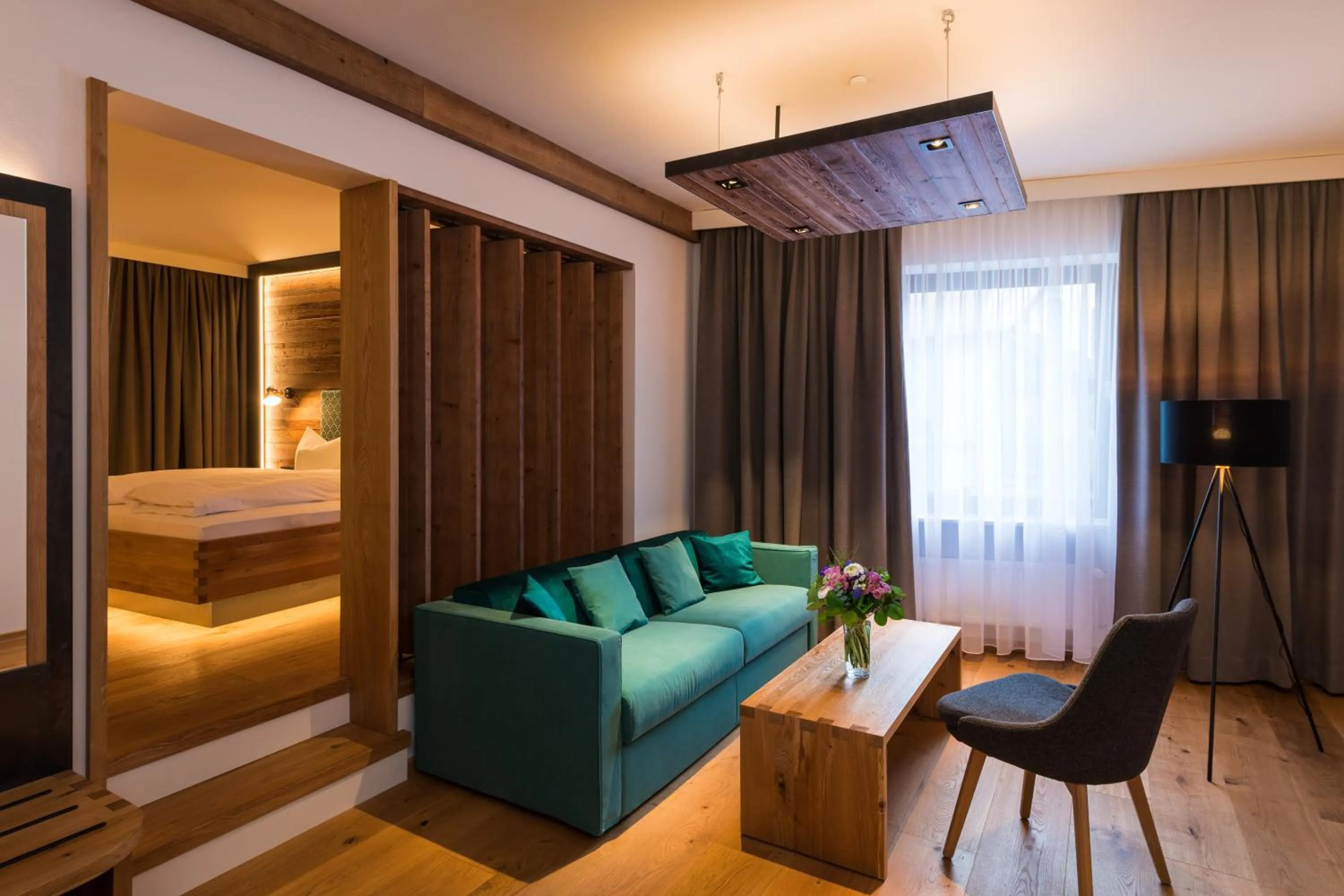 Bed in Posthotel Kolberbräu