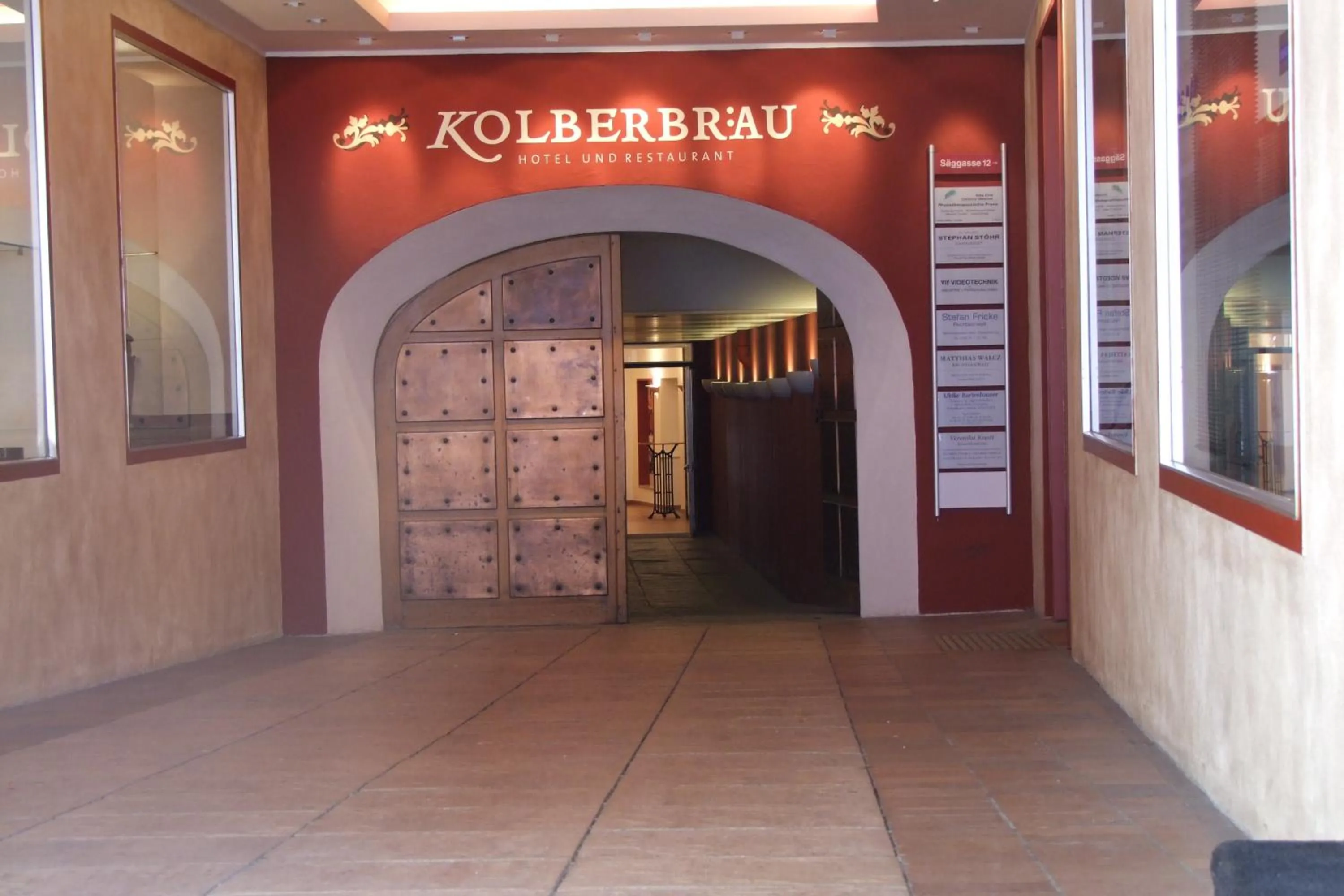Facade/entrance in Posthotel Kolberbräu
