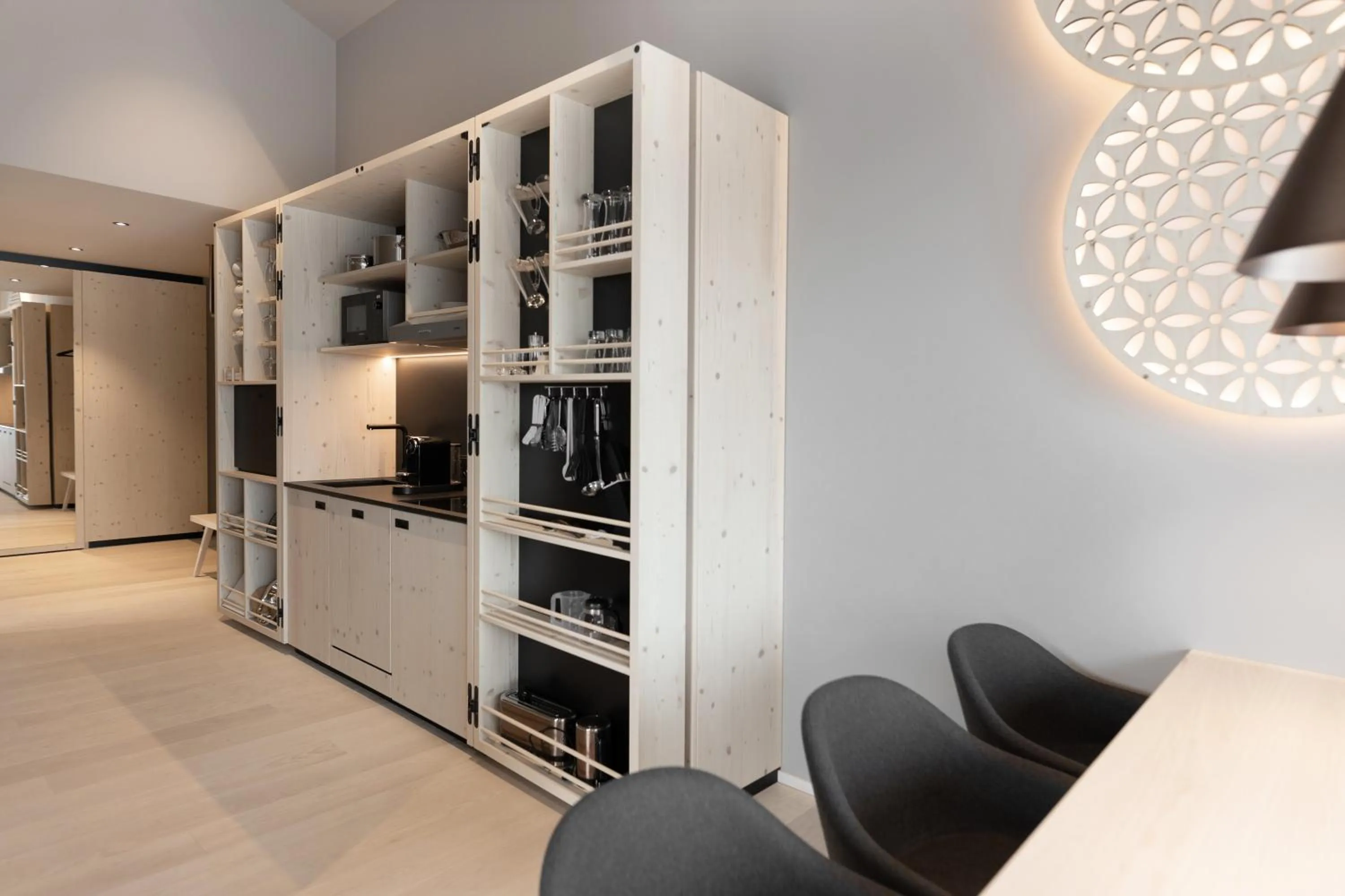 Kitchen or kitchenette in Amrai Suites