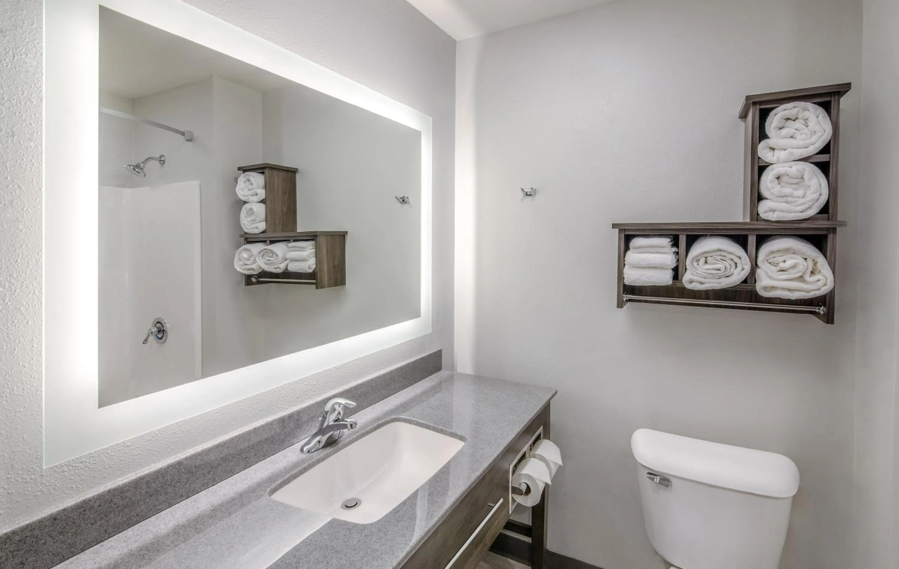 Shower in My Place Hotel-Huntersville, NC