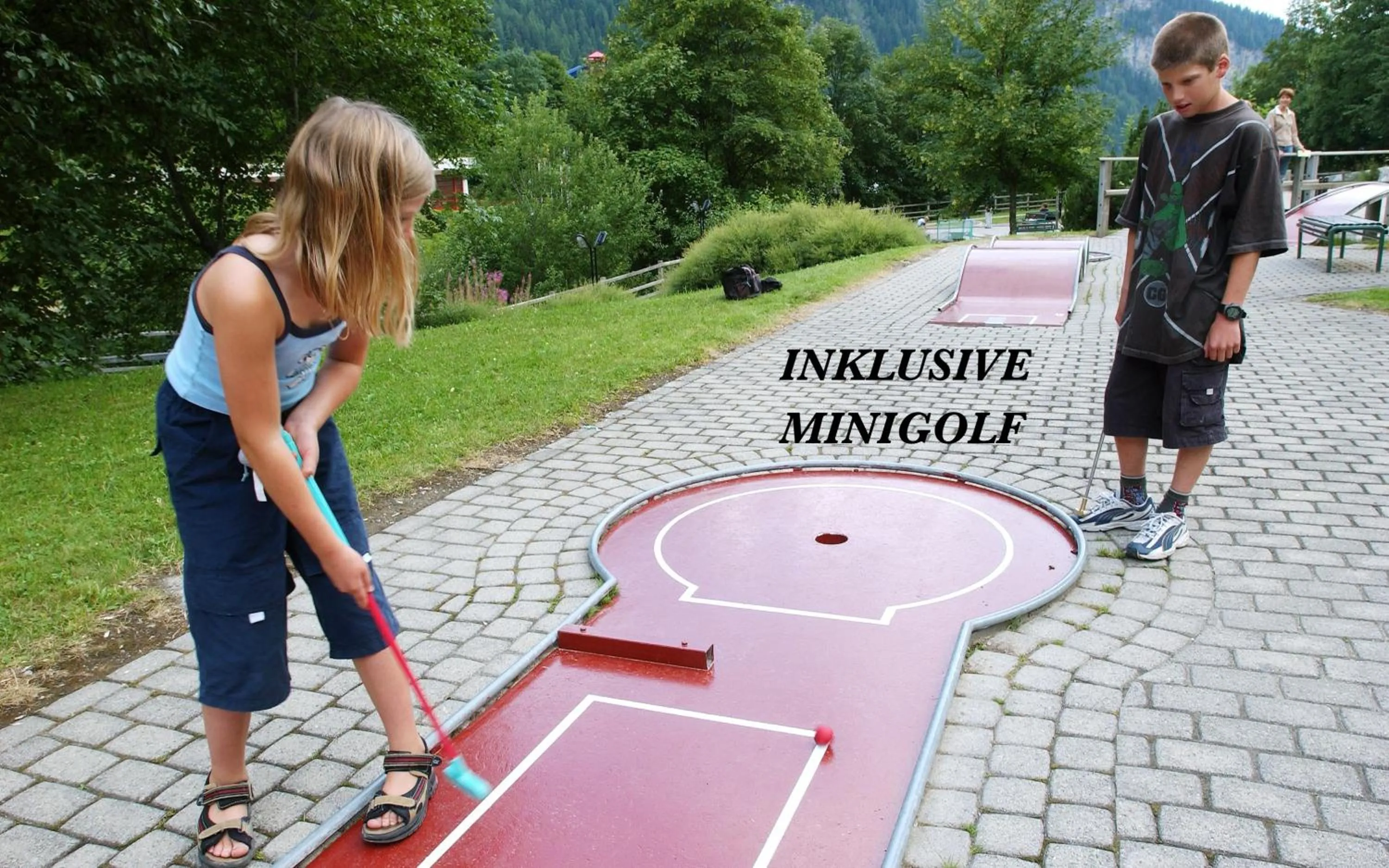 Minigolf in Hotel Viktoria-Leukerbad-Therme