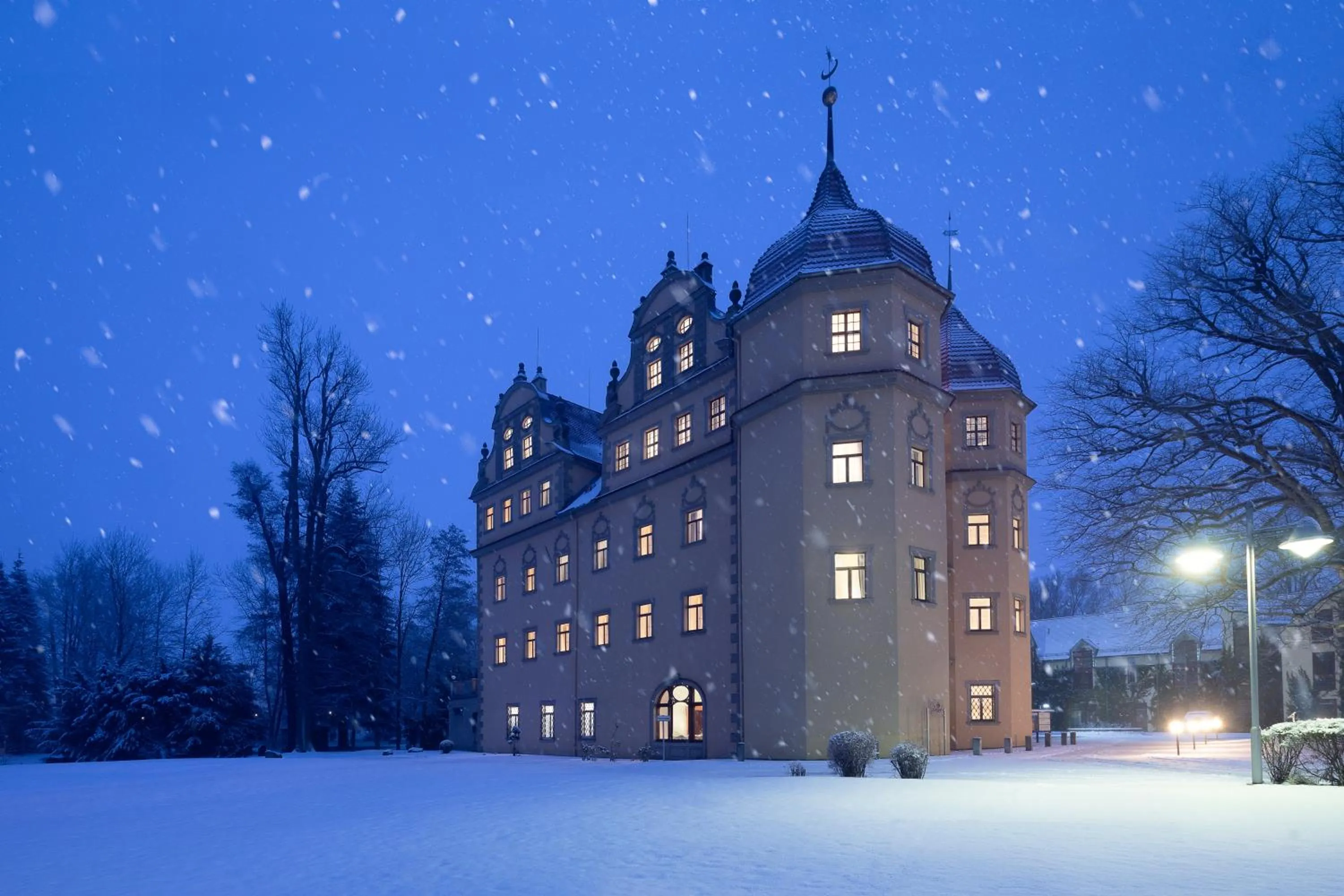 Winter in Schloßhotel Althörnitz Neubau