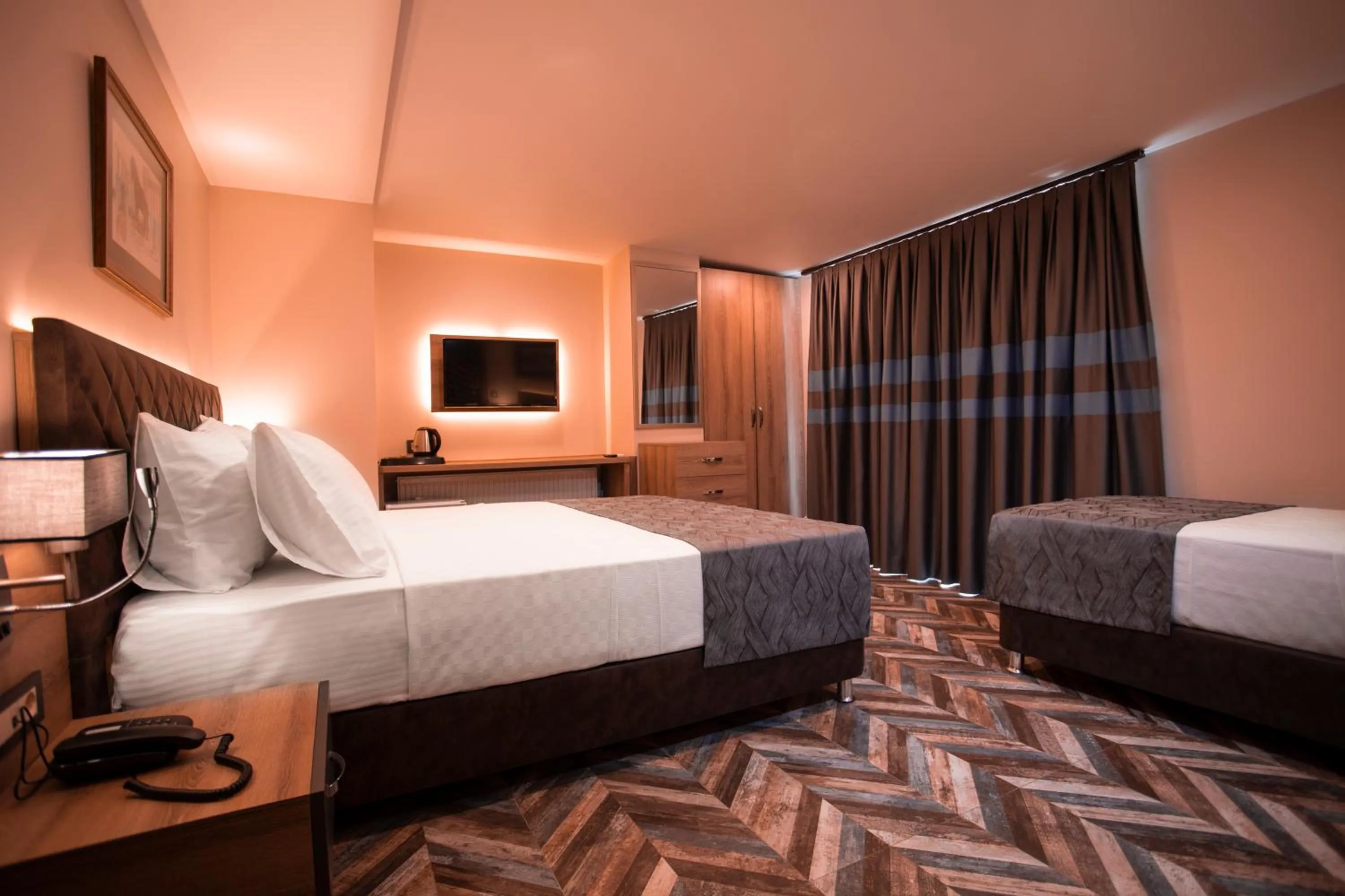 Bed in Hotel Kale 17