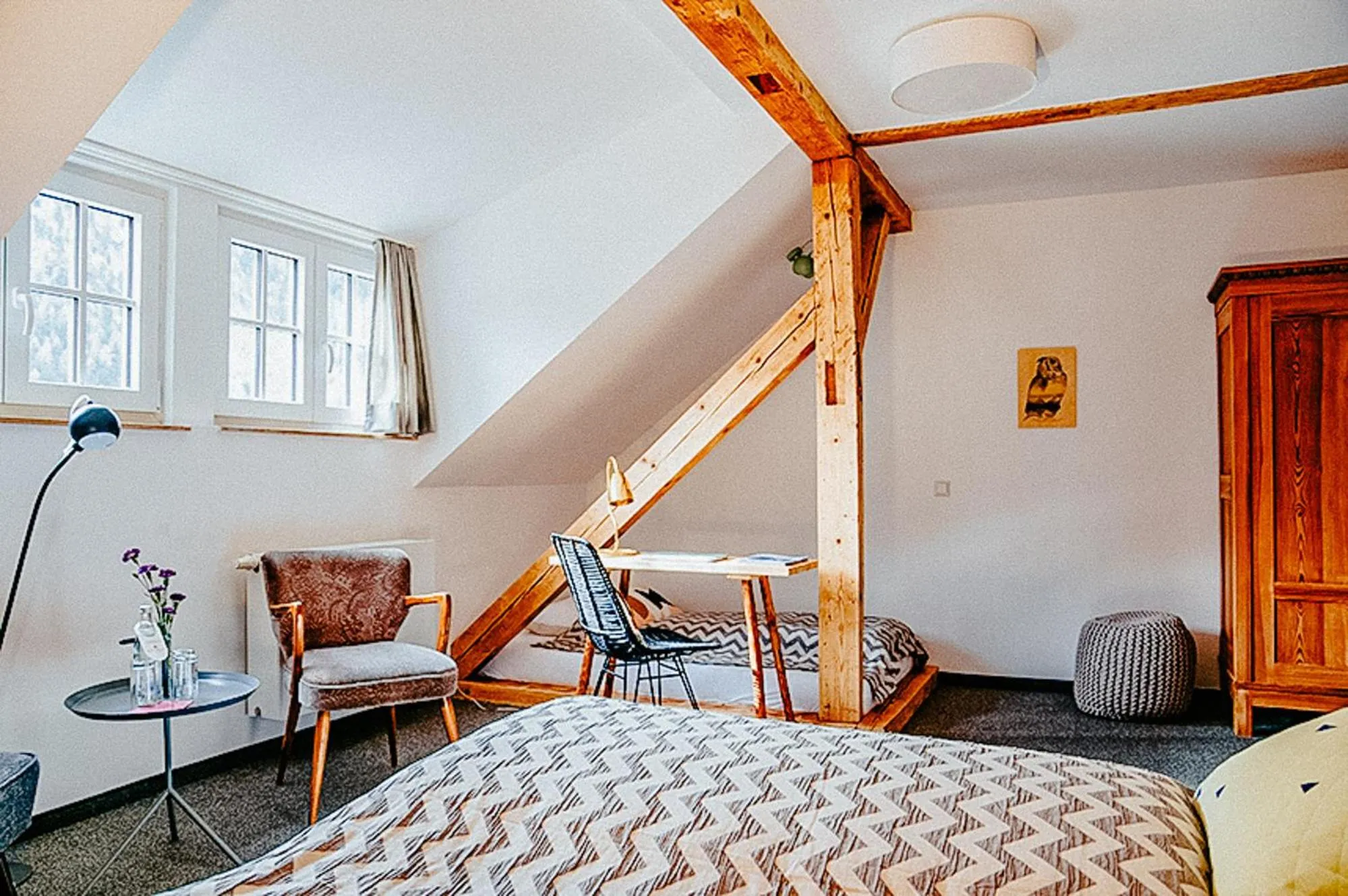 Bed in Alpenrose Bayrischzell Hotel