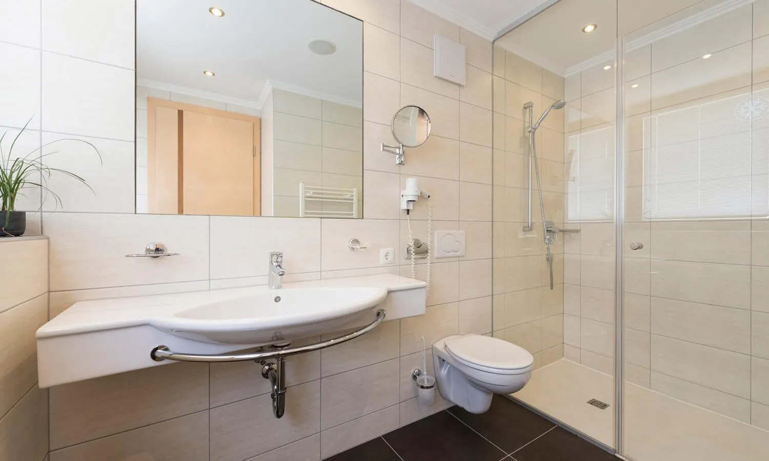 Shower in Hotel Abendrot by Alpeffect Hotels