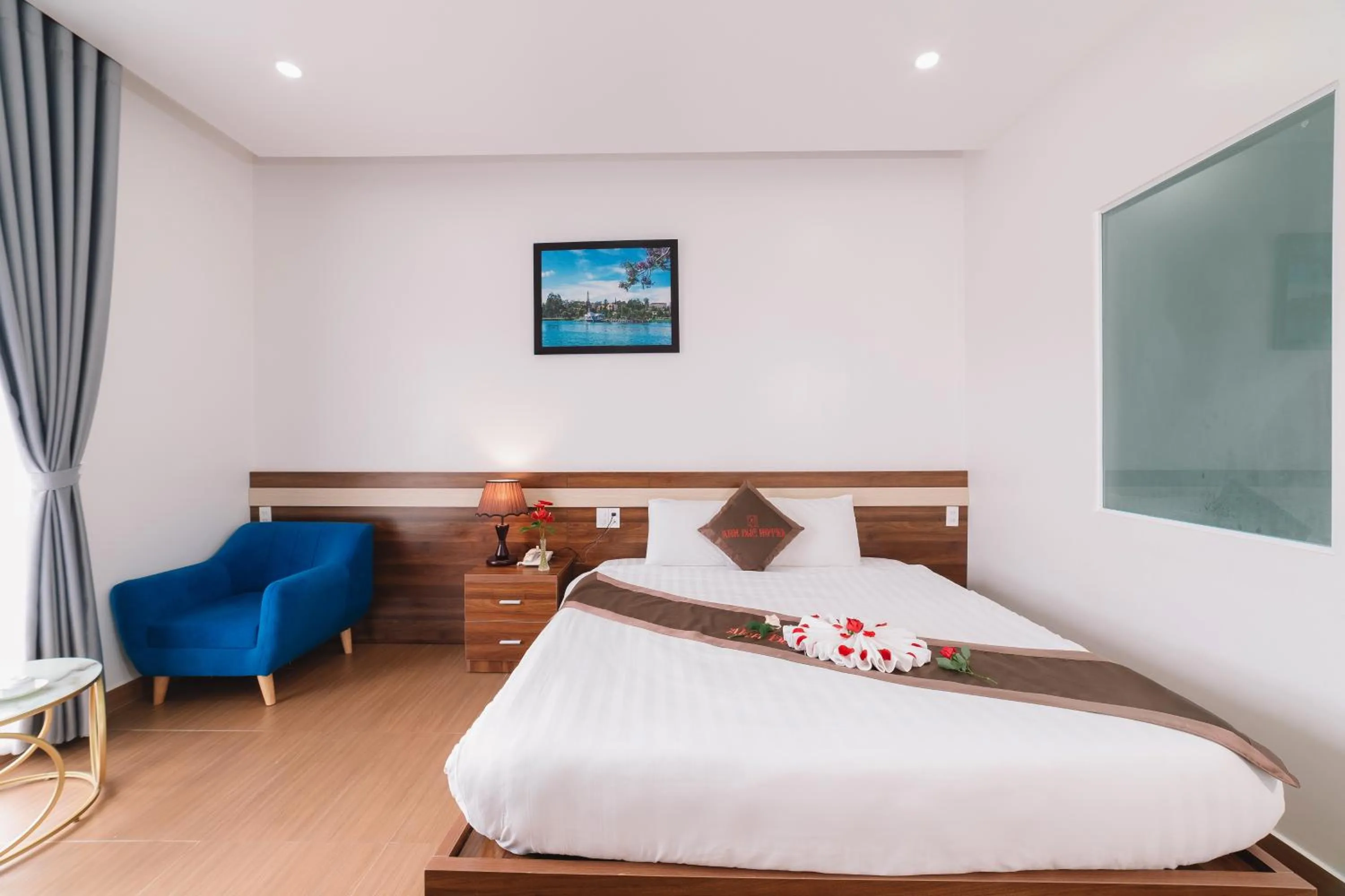 Bed in Anh Duc Hotel Da Lat