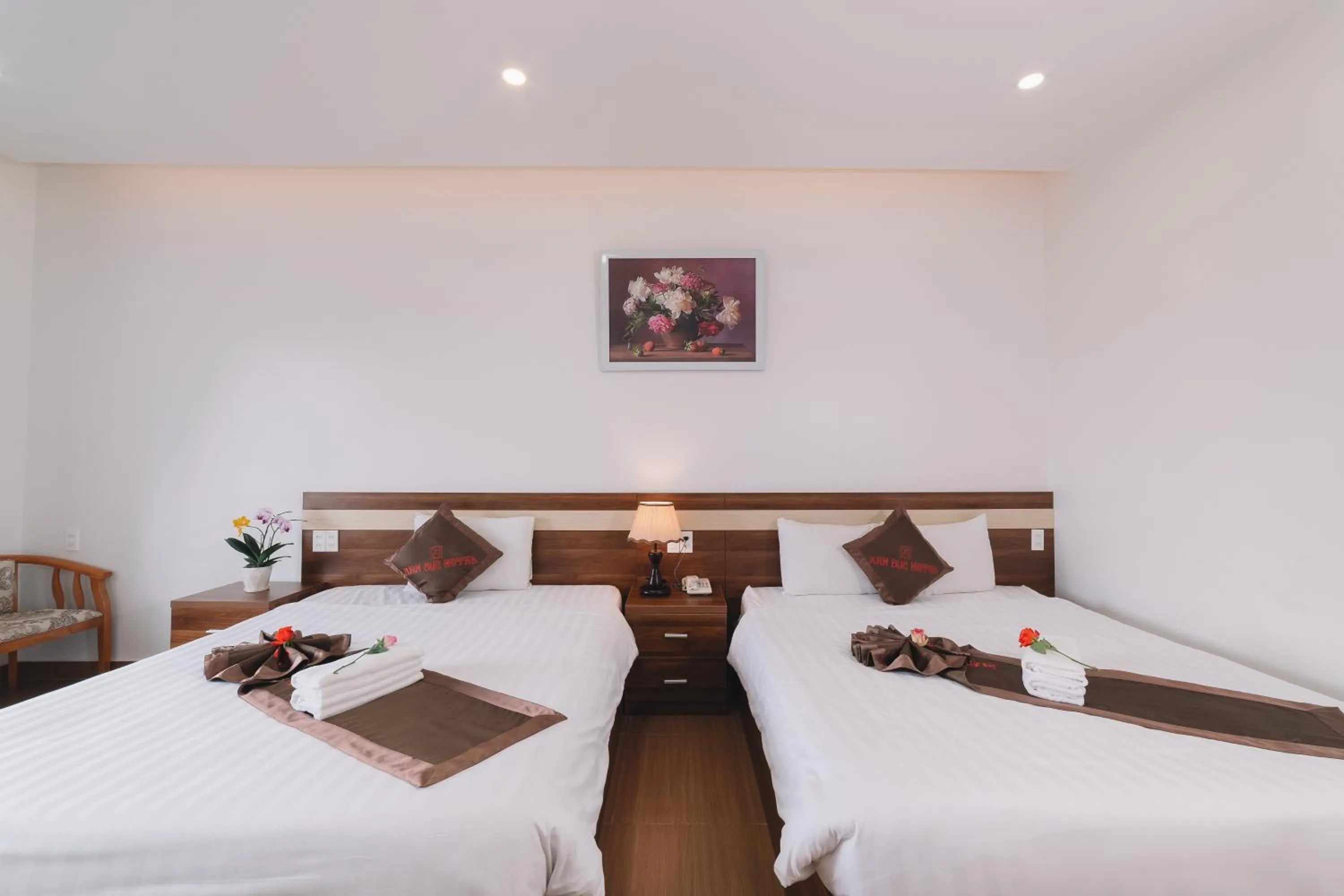 Bed in Anh Duc Hotel Da Lat