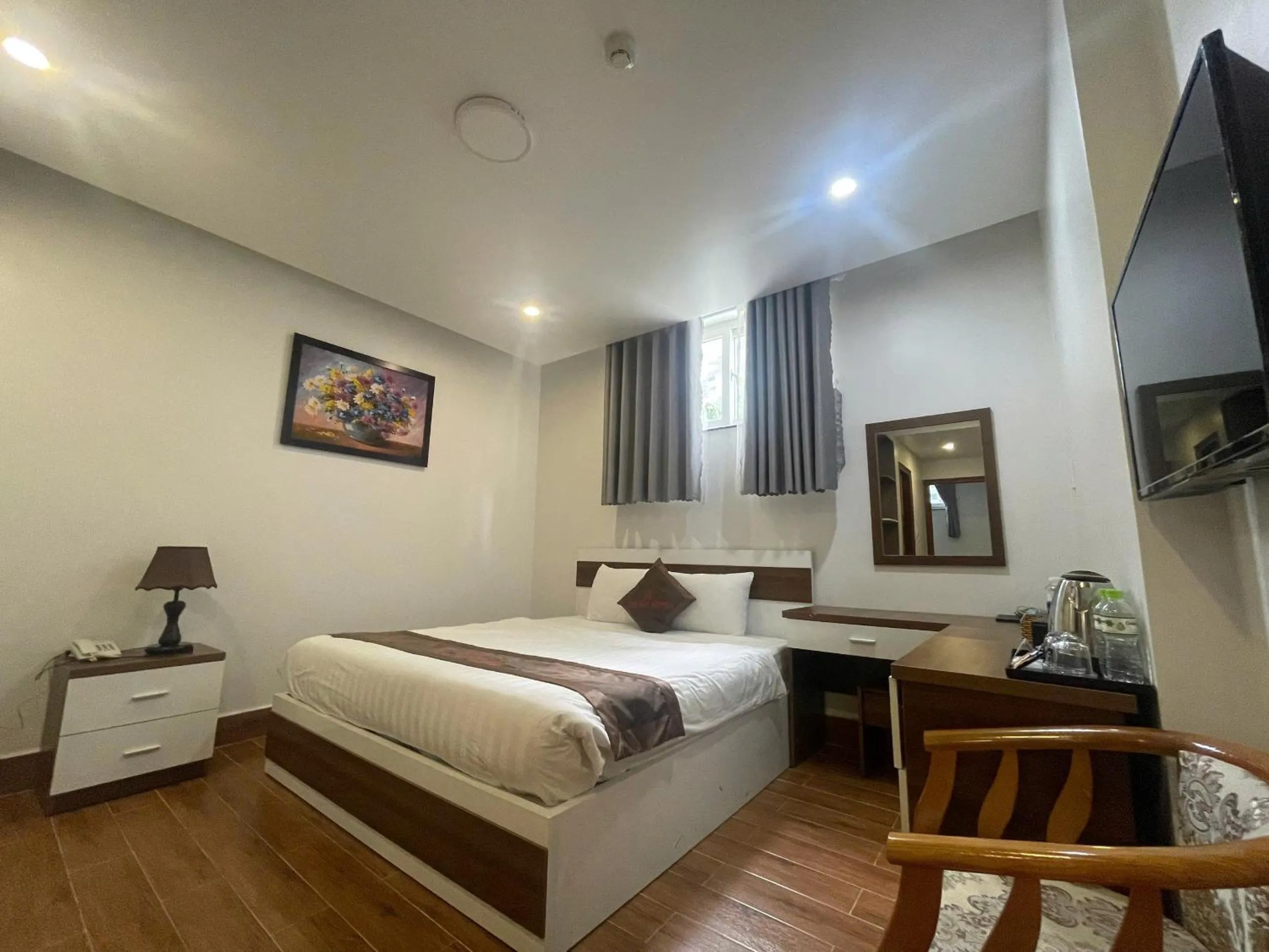 Bed in Anh Duc Hotel Da Lat