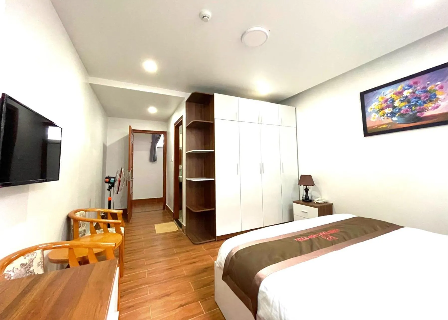 Bed in Anh Duc Hotel Da Lat