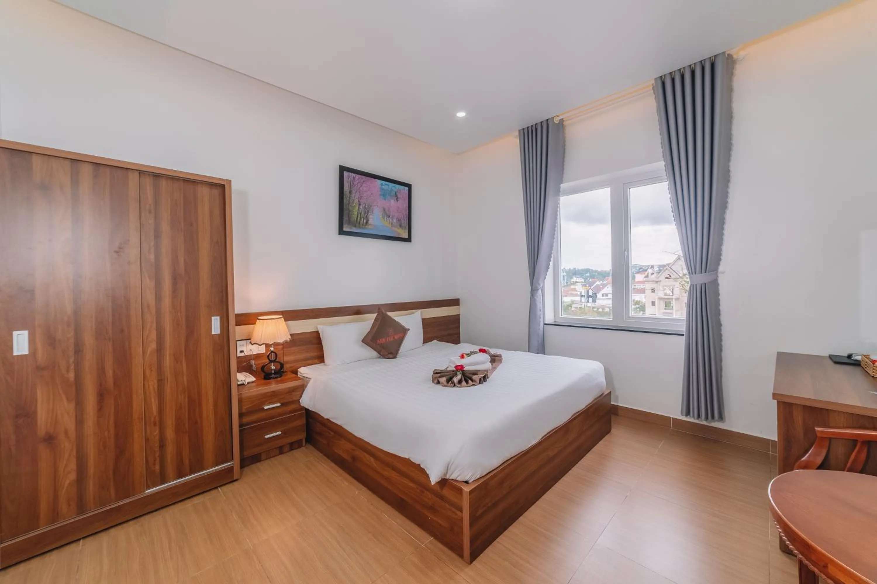 Bed in Anh Duc Hotel Da Lat