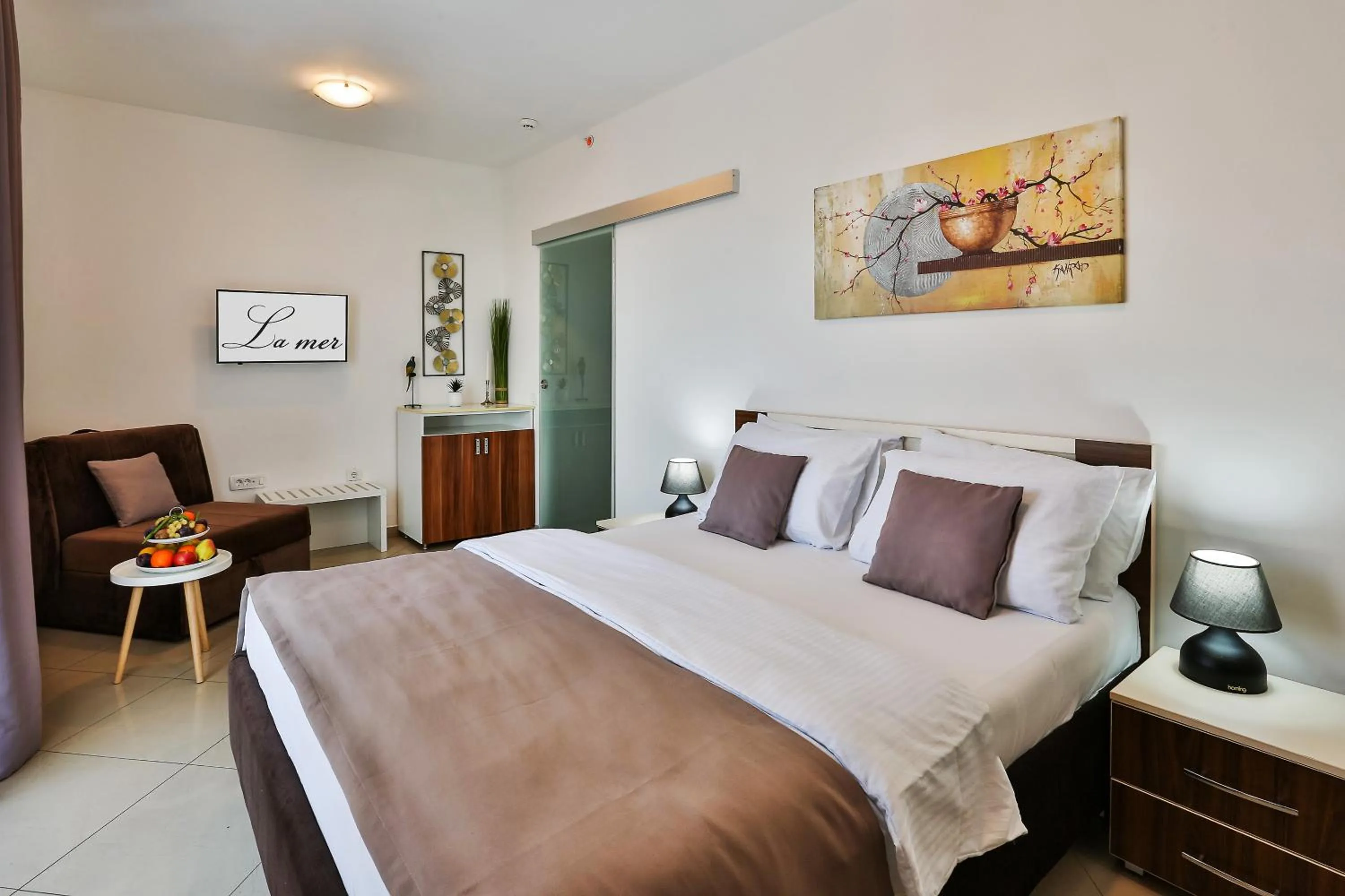 Bedroom, Bed in Hotel La mer