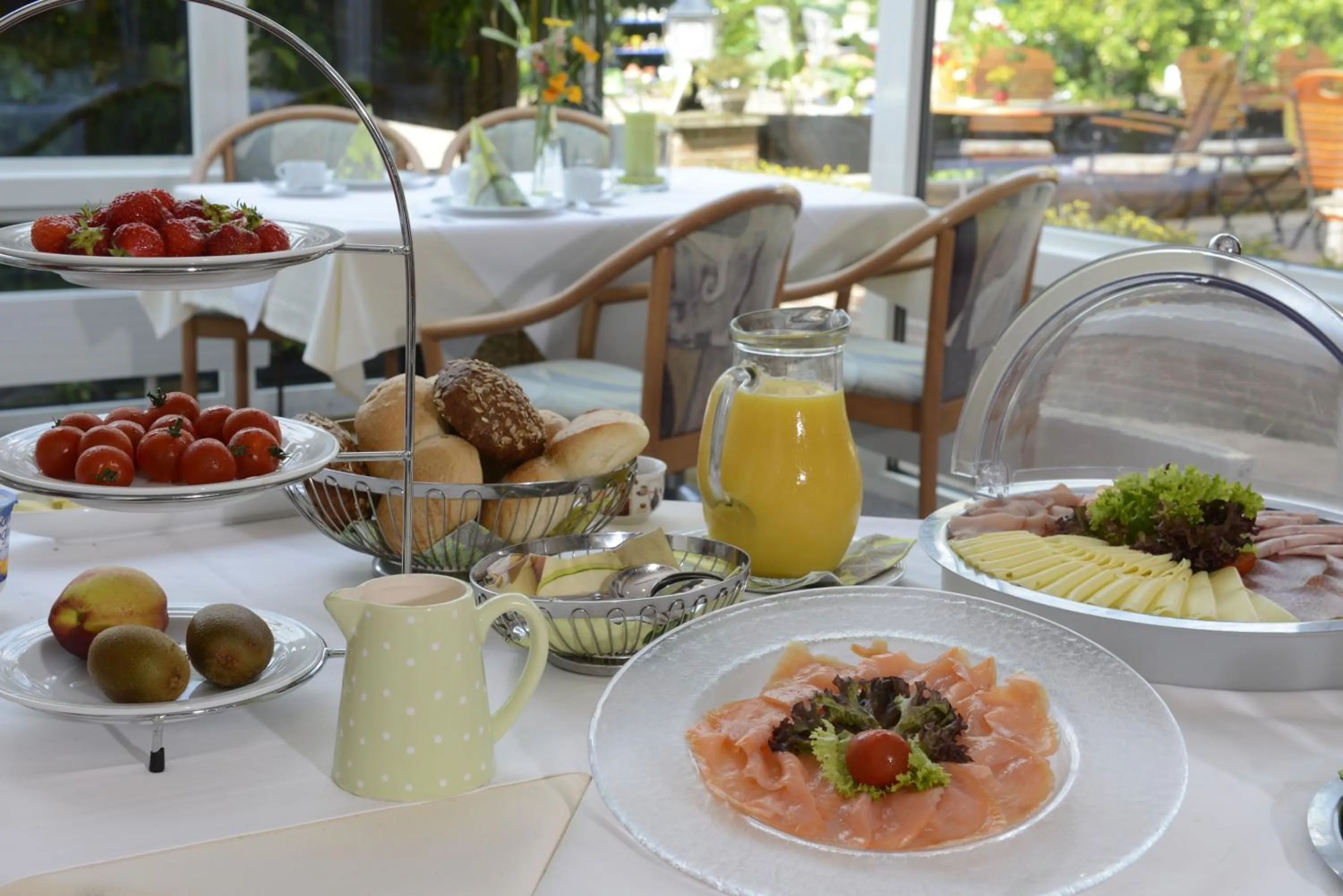 Garden view in Landhotel Fasanenhof