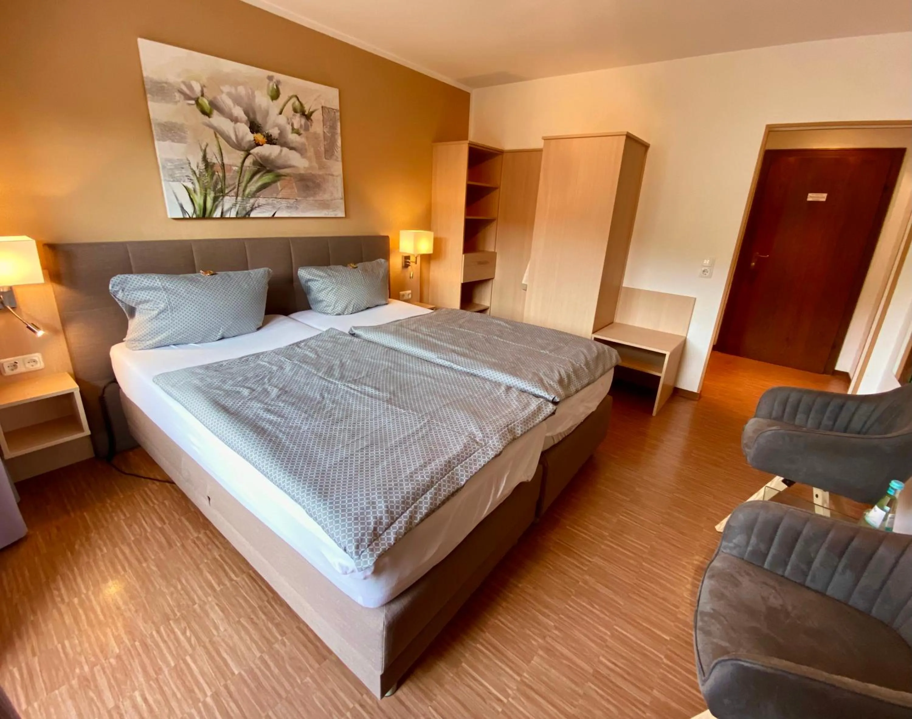 Balcony/Terrace, Bed in Landhotel Fasanenhof