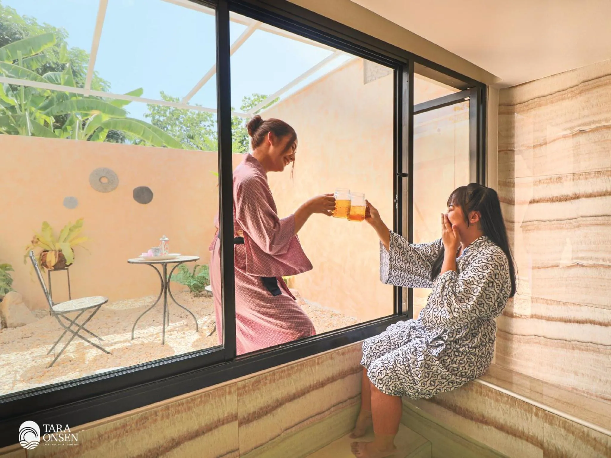 Hot Spring Bath in Tree Tara hotel