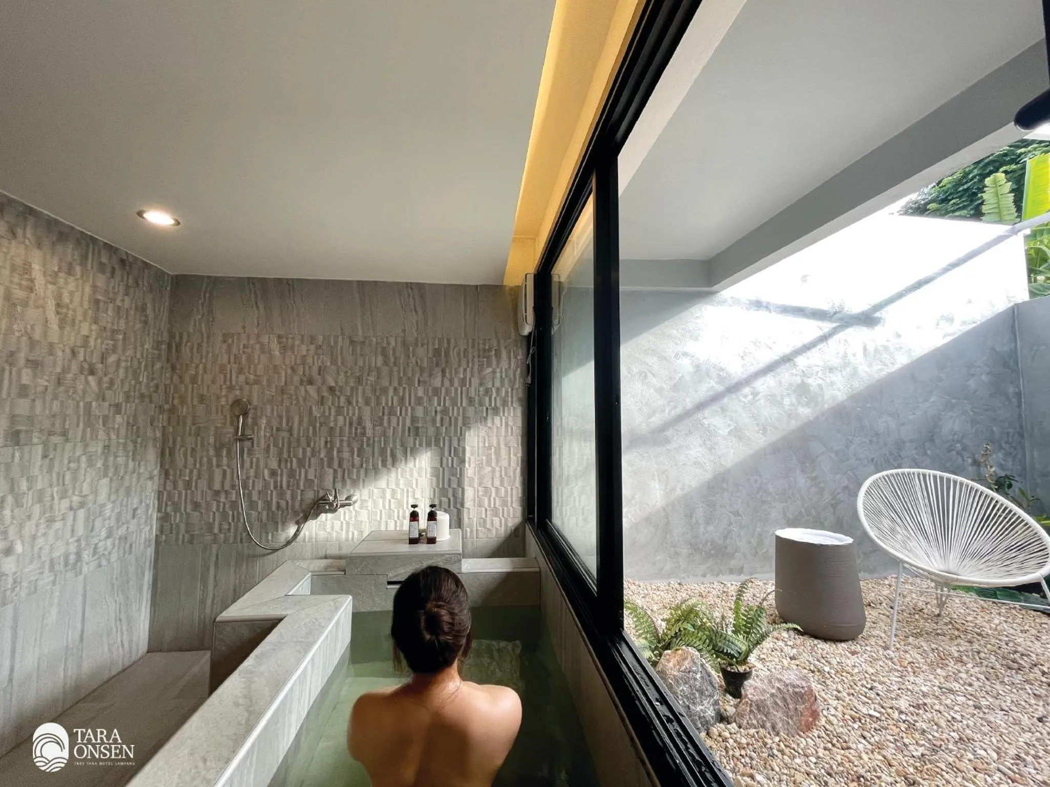 Hot Spring Bath in Tree Tara hotel