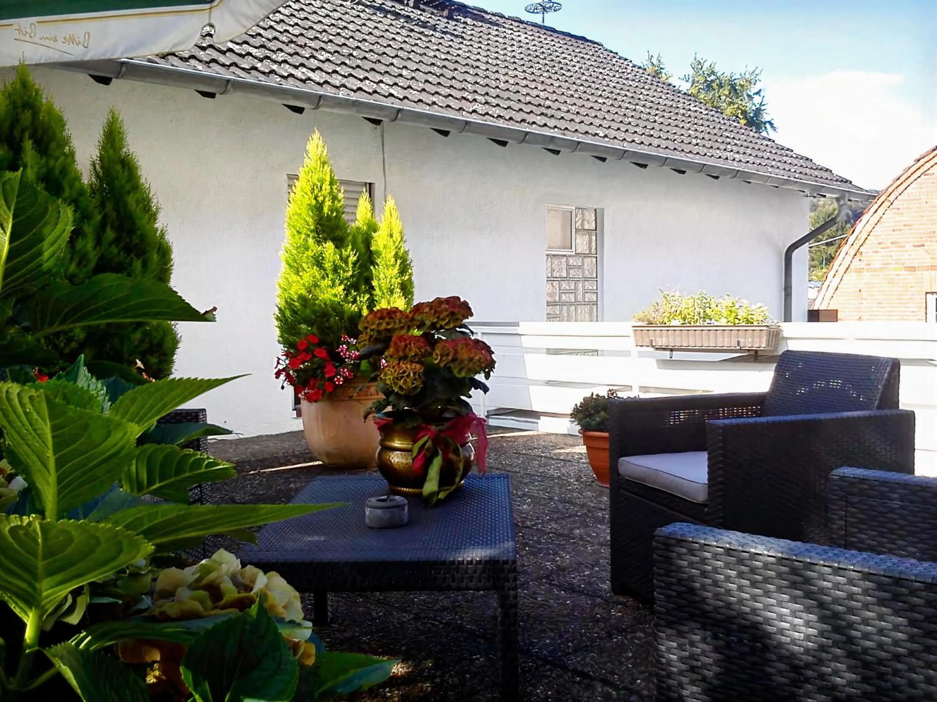 Balcony/Terrace in Hotel Burg Breuberg