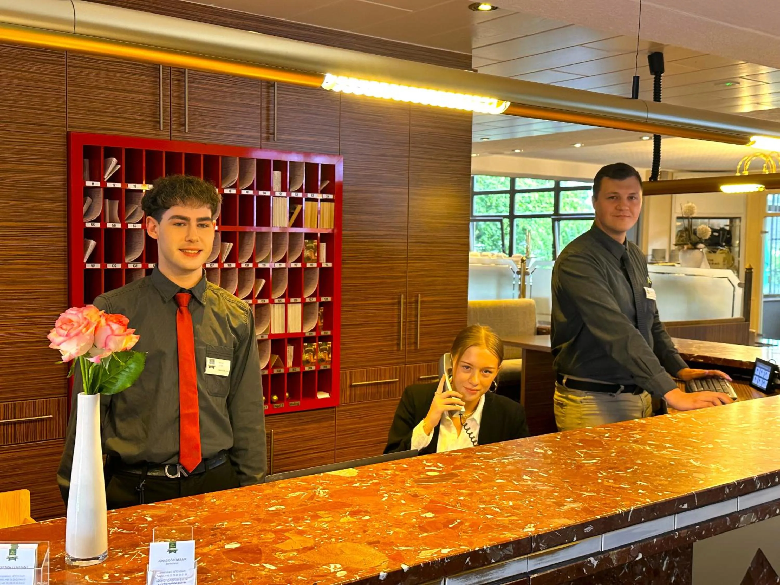 Lobby or reception in Sport- und Tagungshotel De Poort