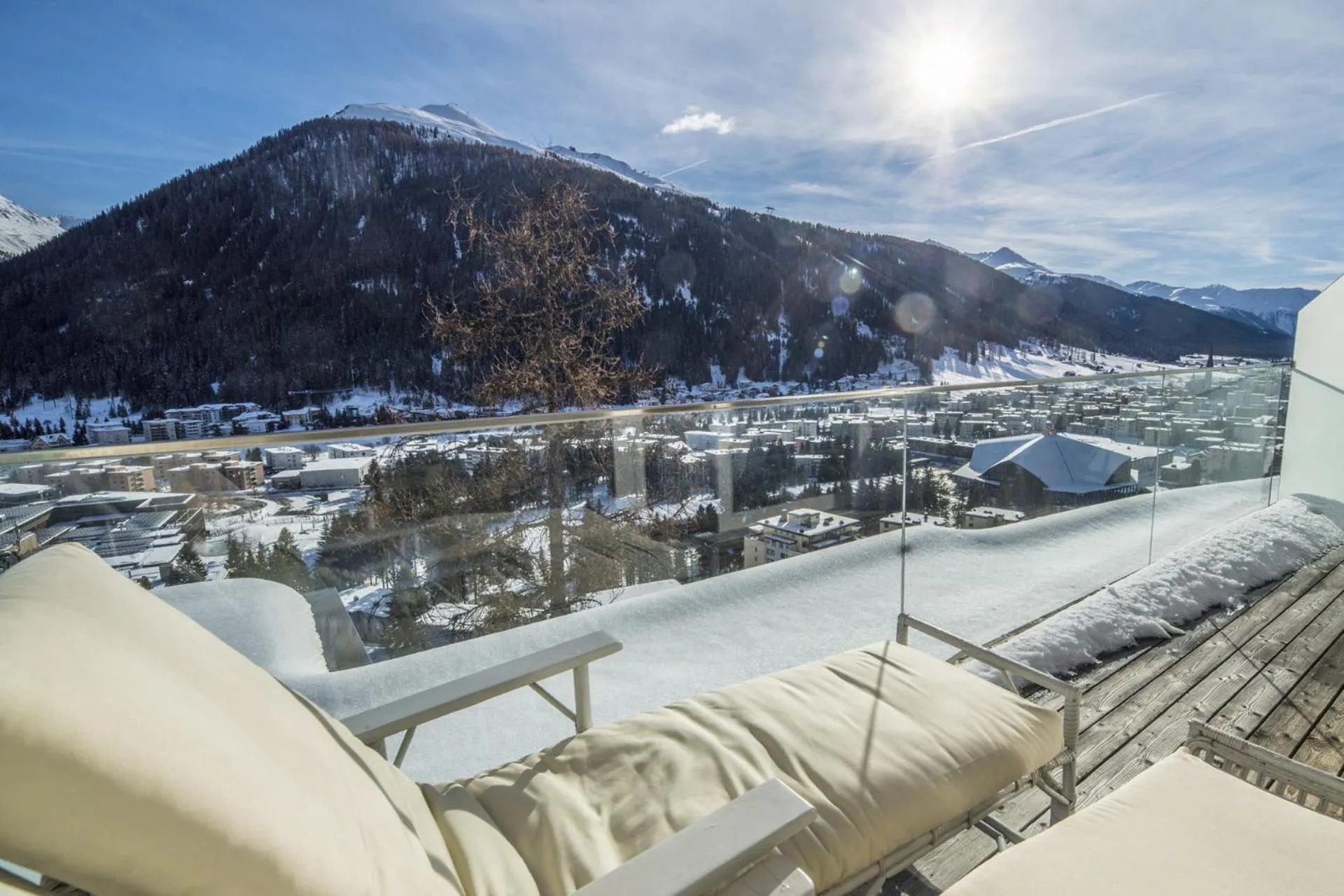 View (from property/room) in Waldhotel & SPA Davos - for body & soul