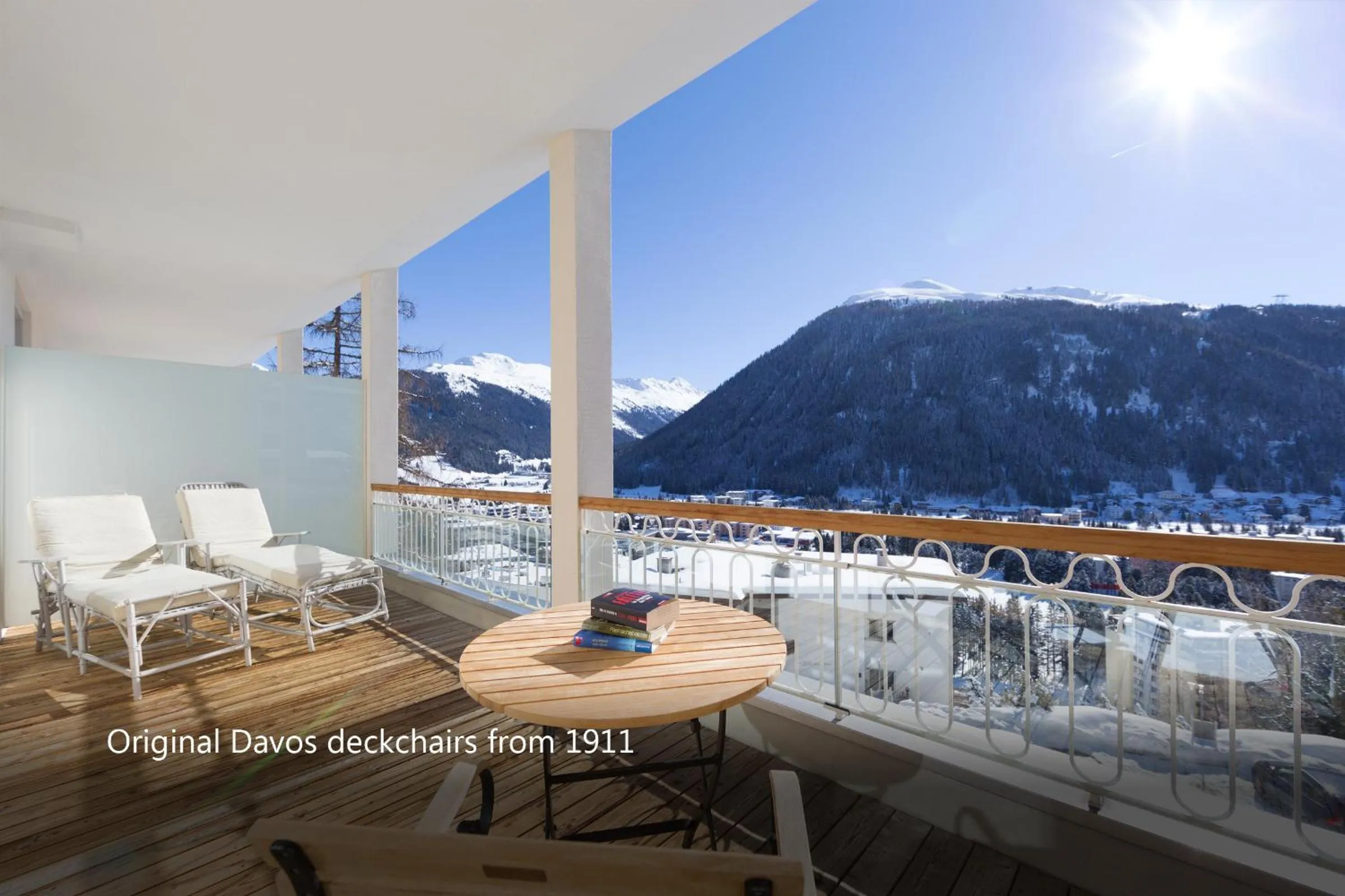 Balcony/Terrace in Waldhotel & SPA Davos - for body & soul