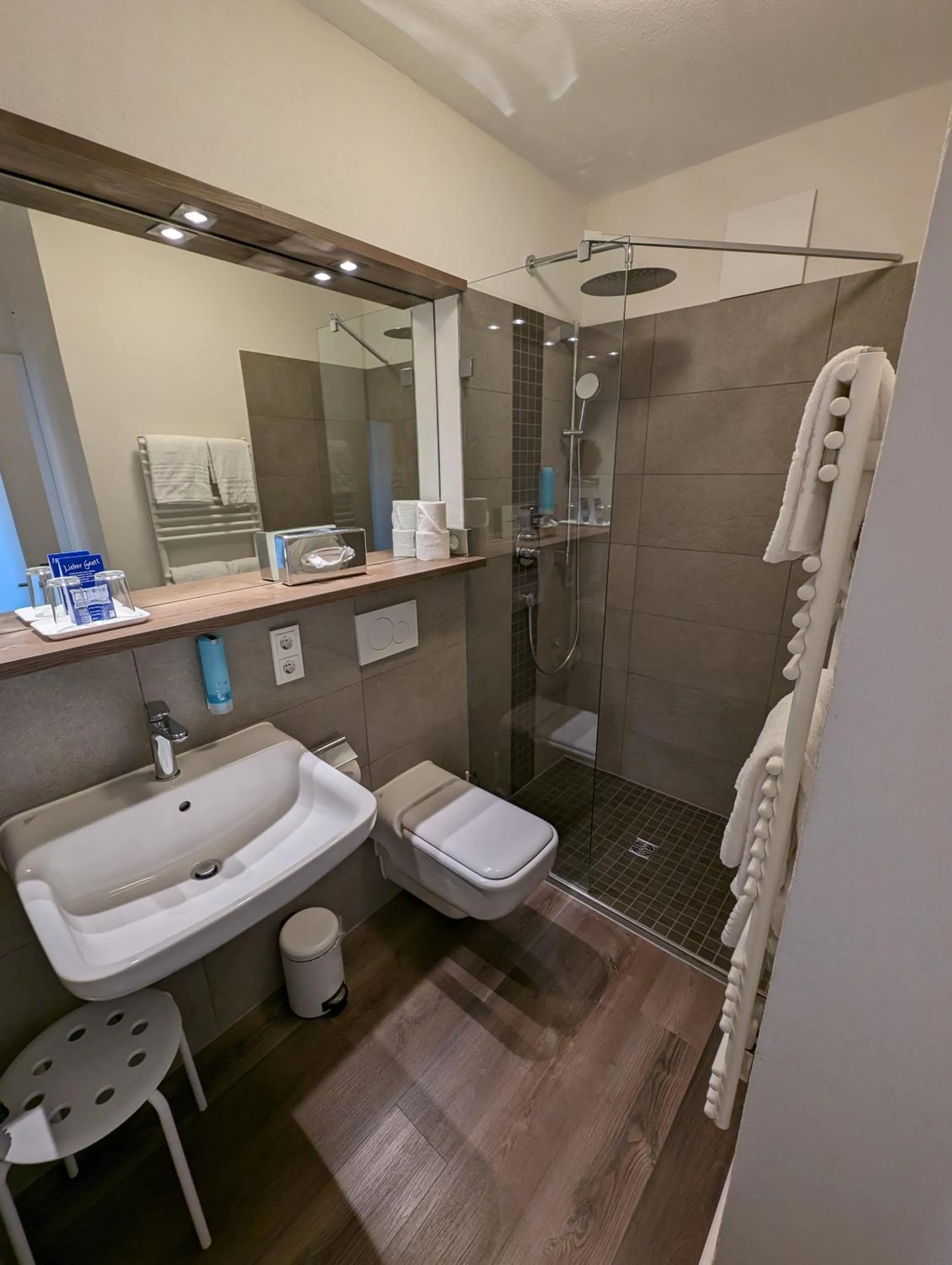 Bathroom in Weinhotel St. Stephanus