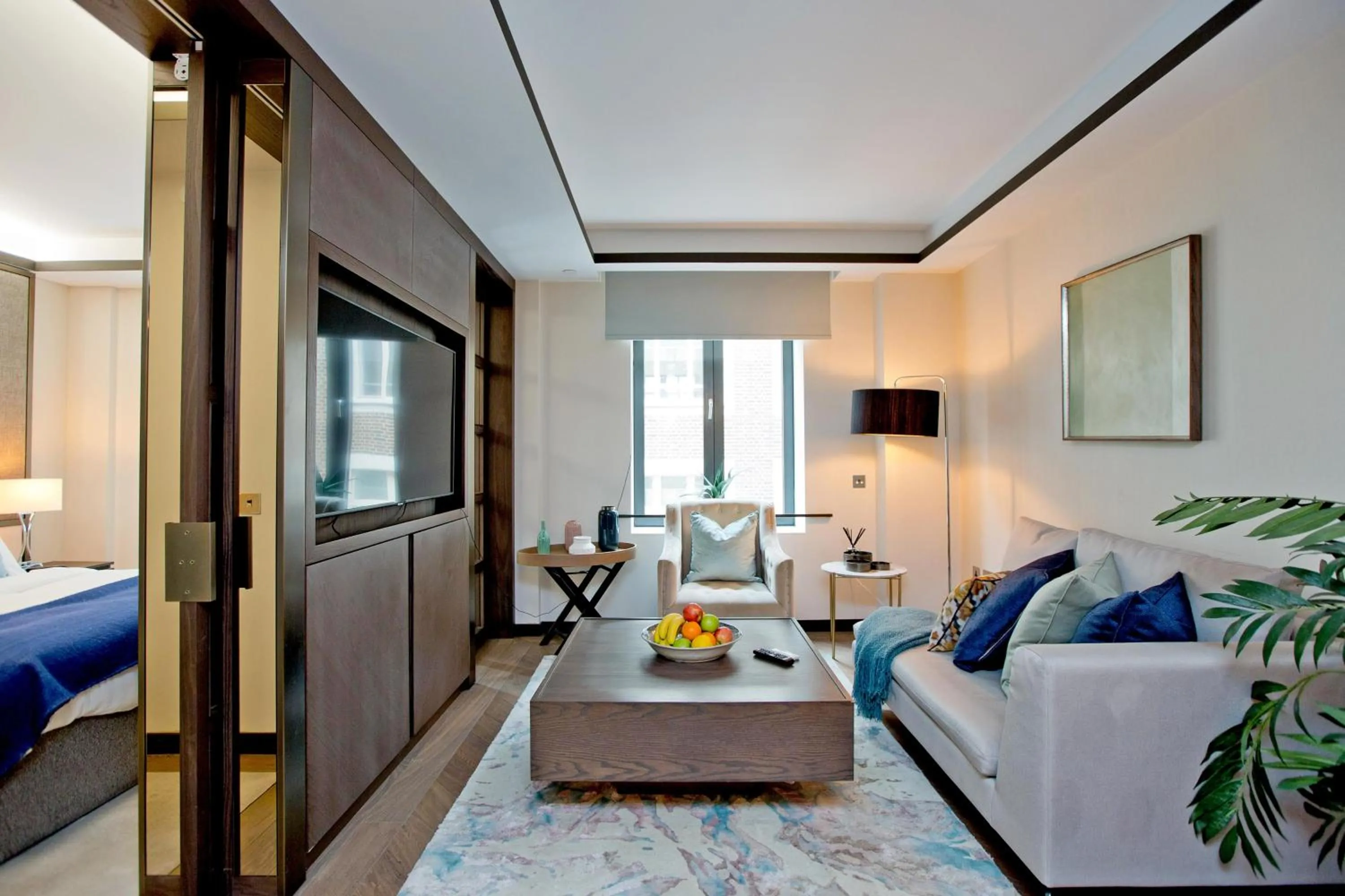 Living room, Bed in 37GS Residences