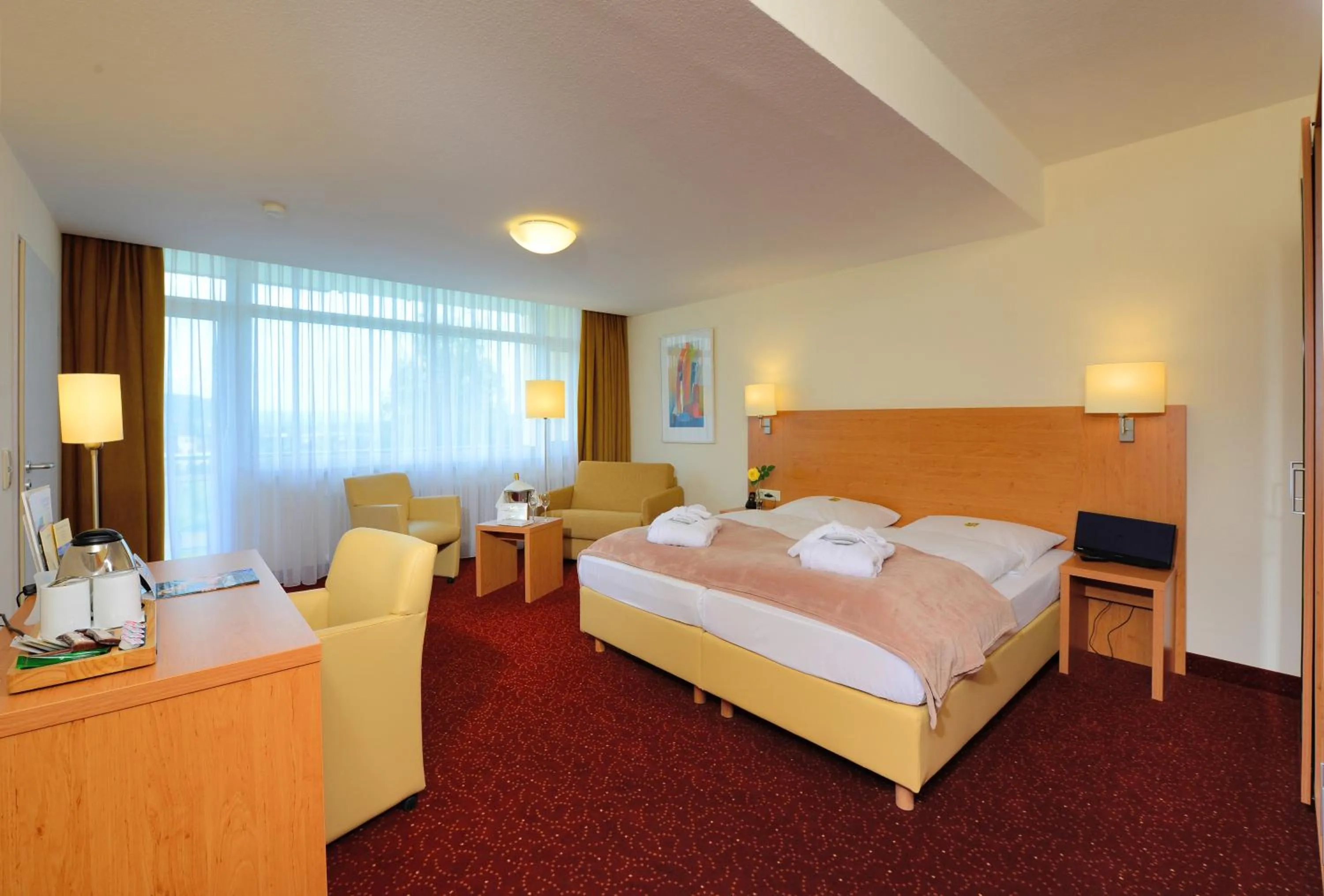 Bedroom, Bed in Ringhotel Haus Oberwinter