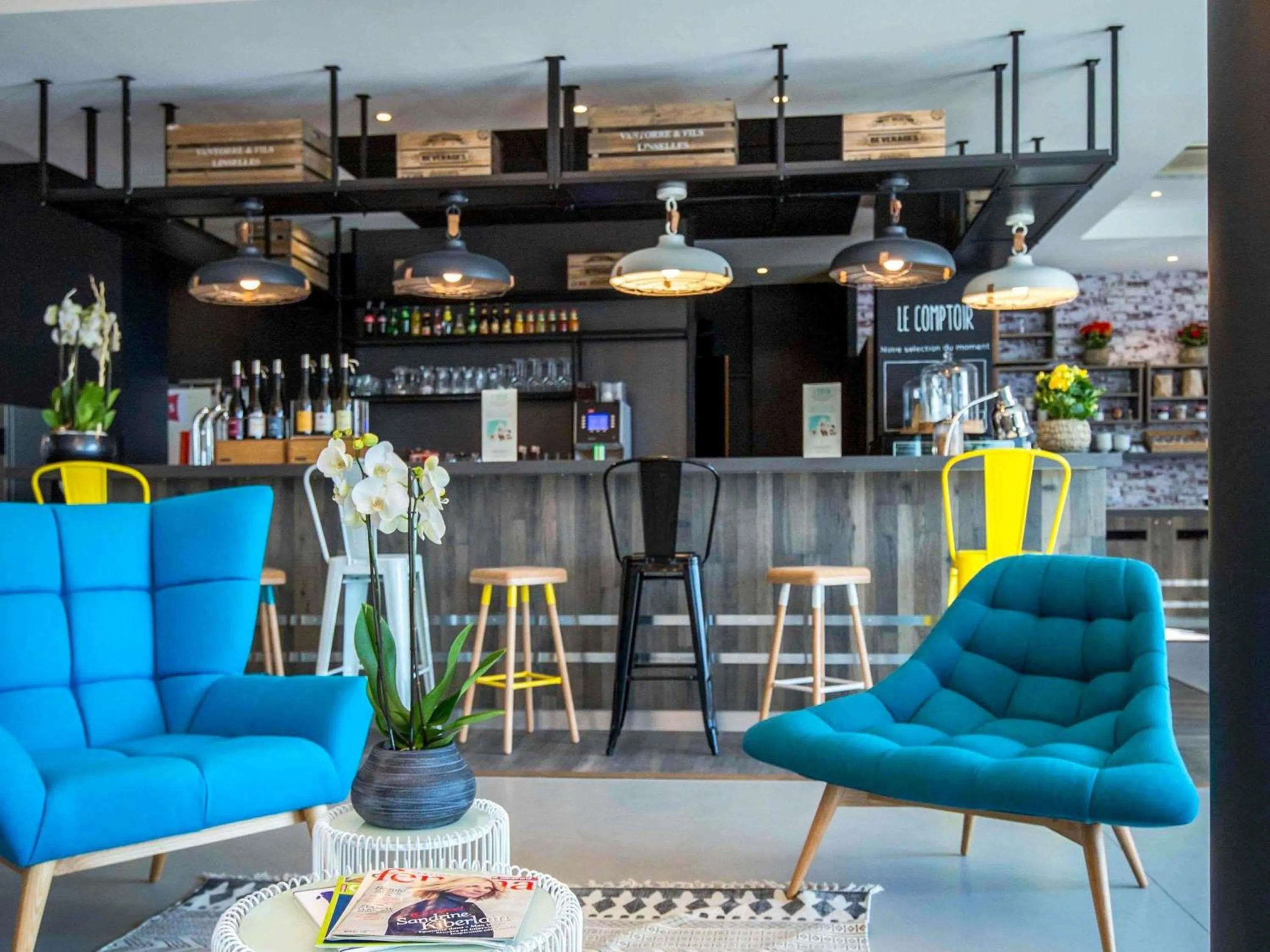 Lounge or bar in ibis Lyon Sud Vienne Saint-Louis