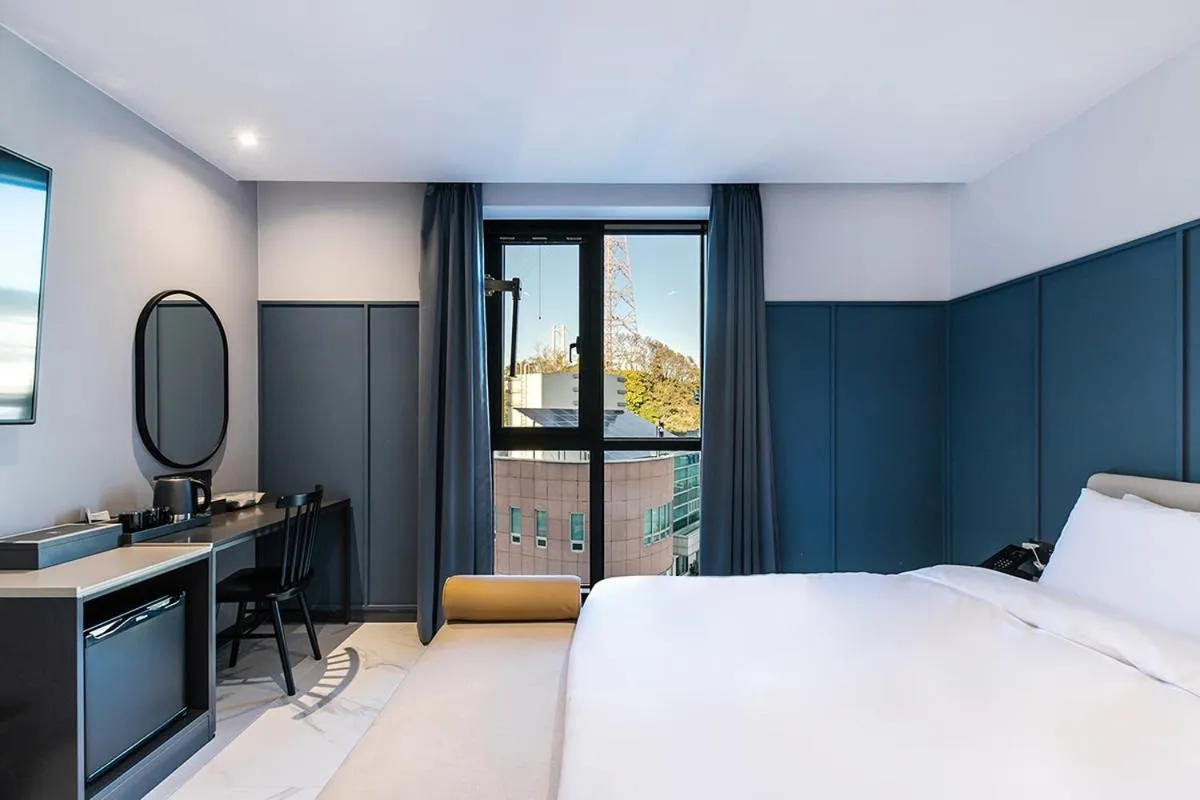 Bed in Brown Dot Hotel Ulsan Jangsaengpo