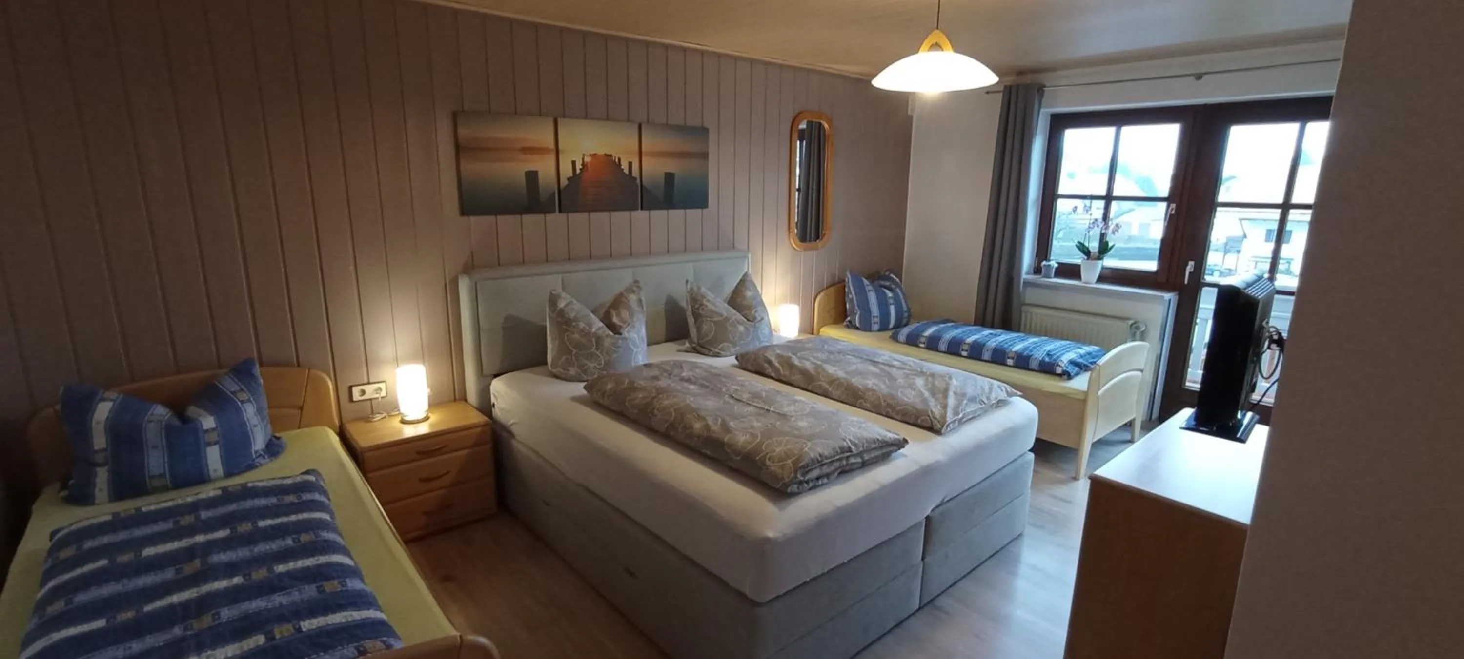 Bed in Ferienwohnungen König