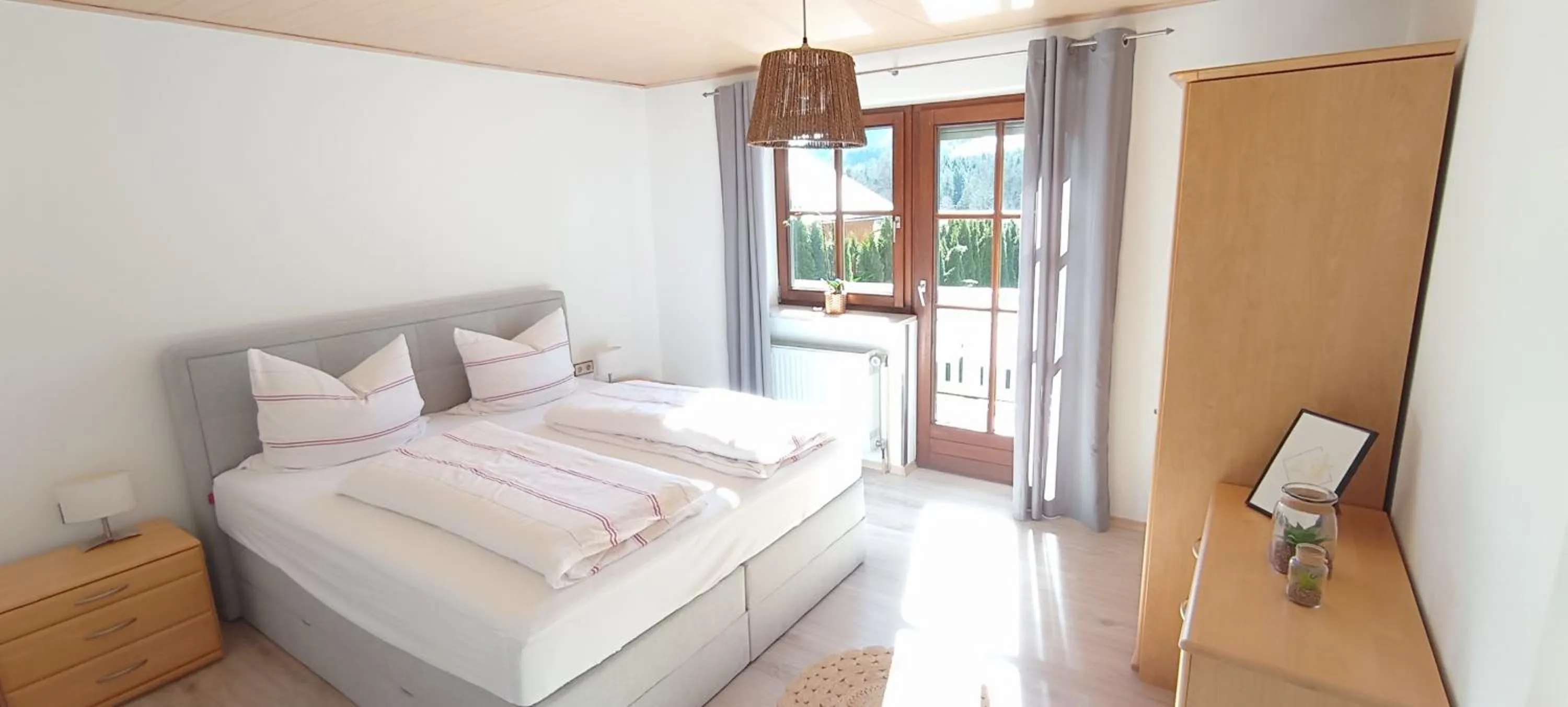 Bedroom, Bed in Ferienwohnungen König