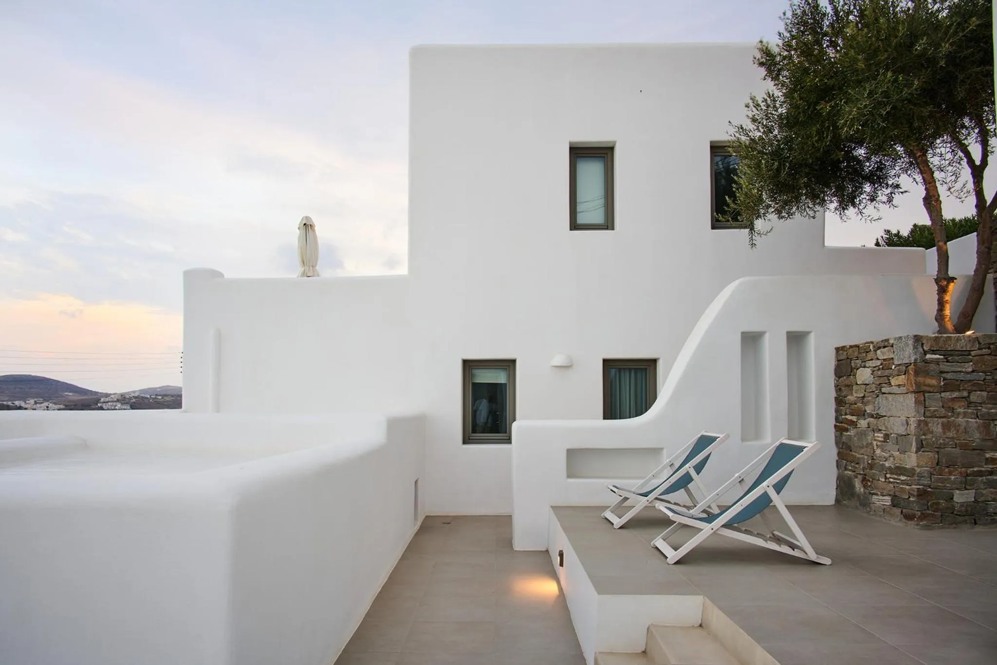 Balcony/Terrace in Kymo Luxury Suites Paros
