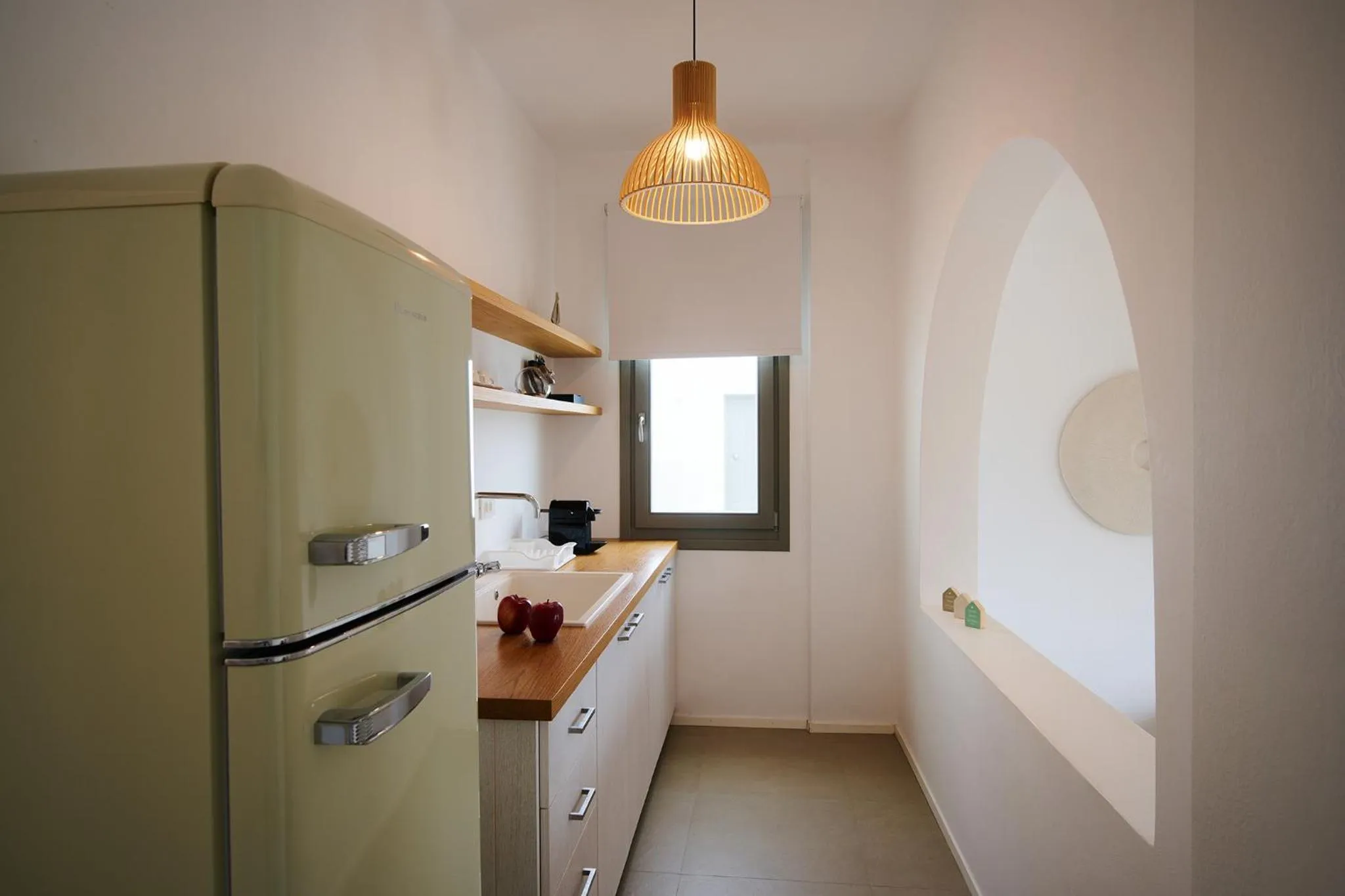 kitchen in Kymo Luxury Suites Paros