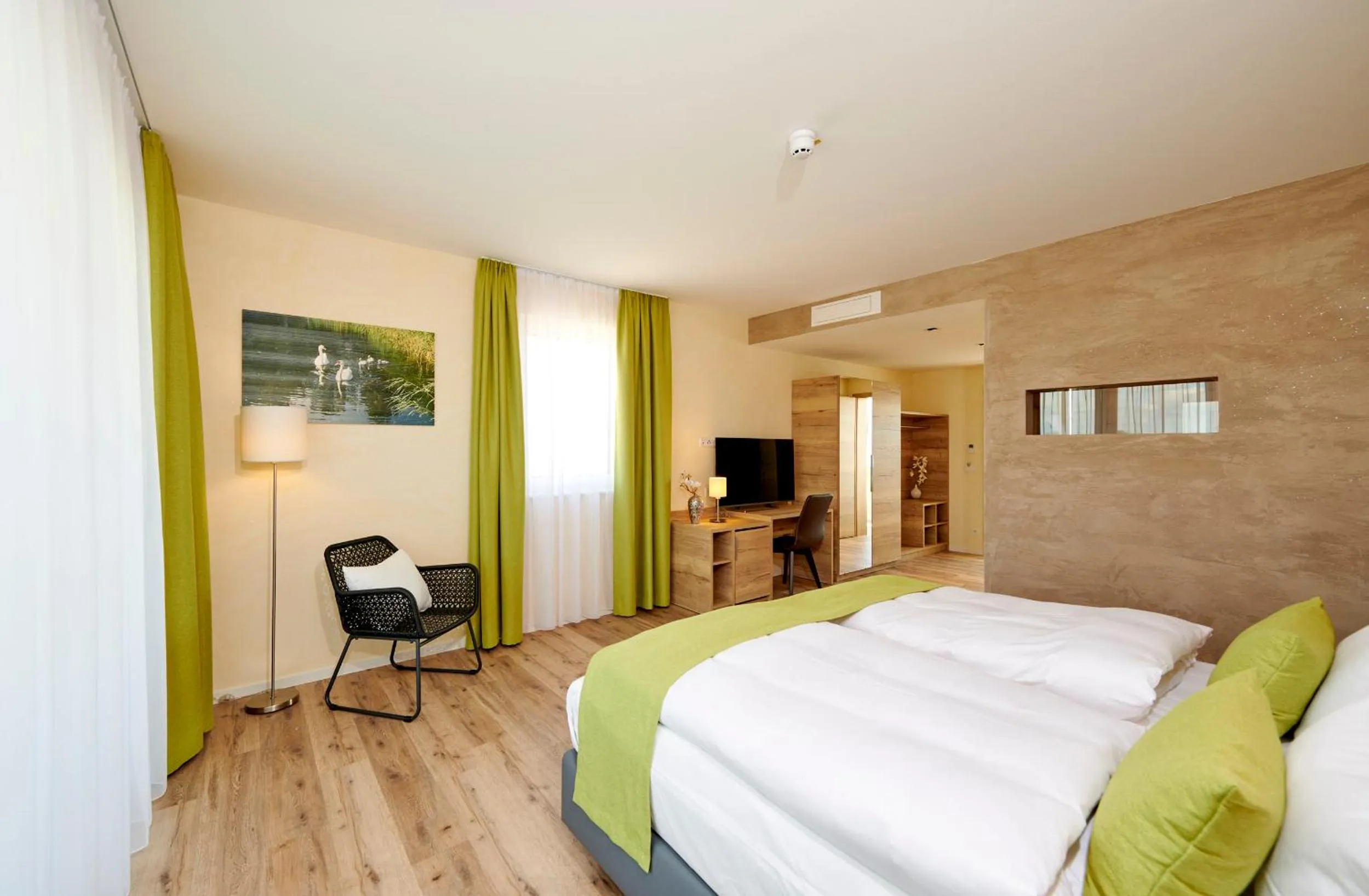 Bed in Bachhof Resort Hotel