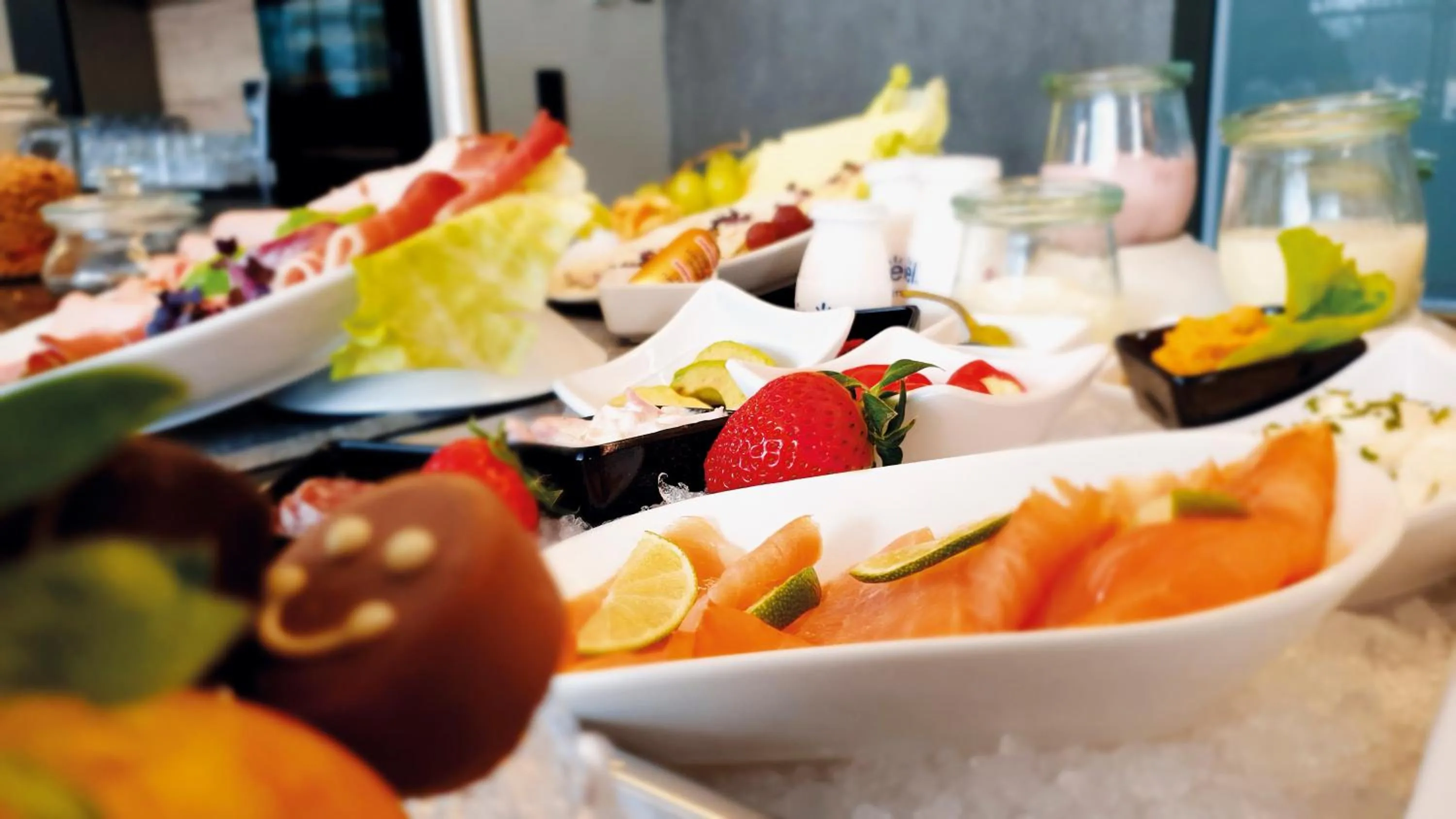 Buffet breakfast in Bachhof Resort Hotel