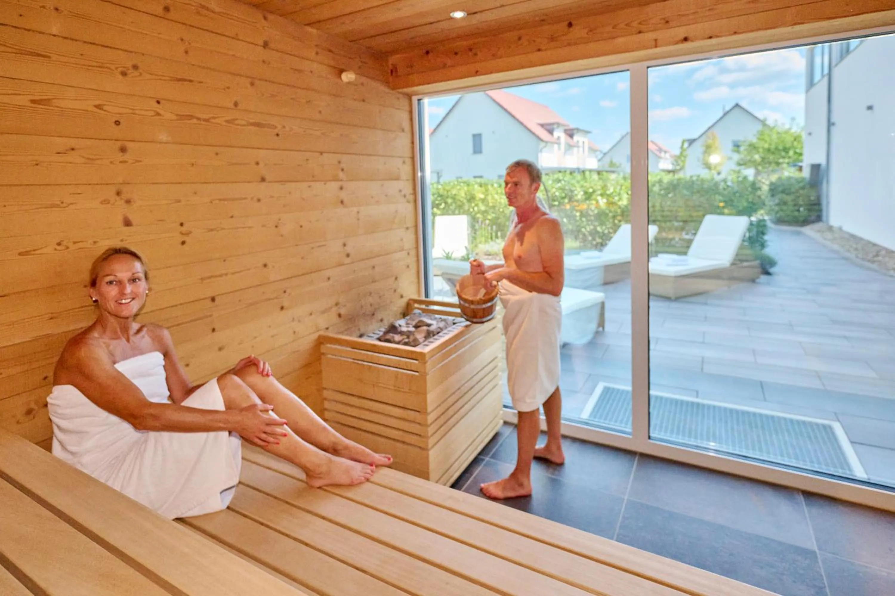 Sauna in Bachhof Resort Hotel
