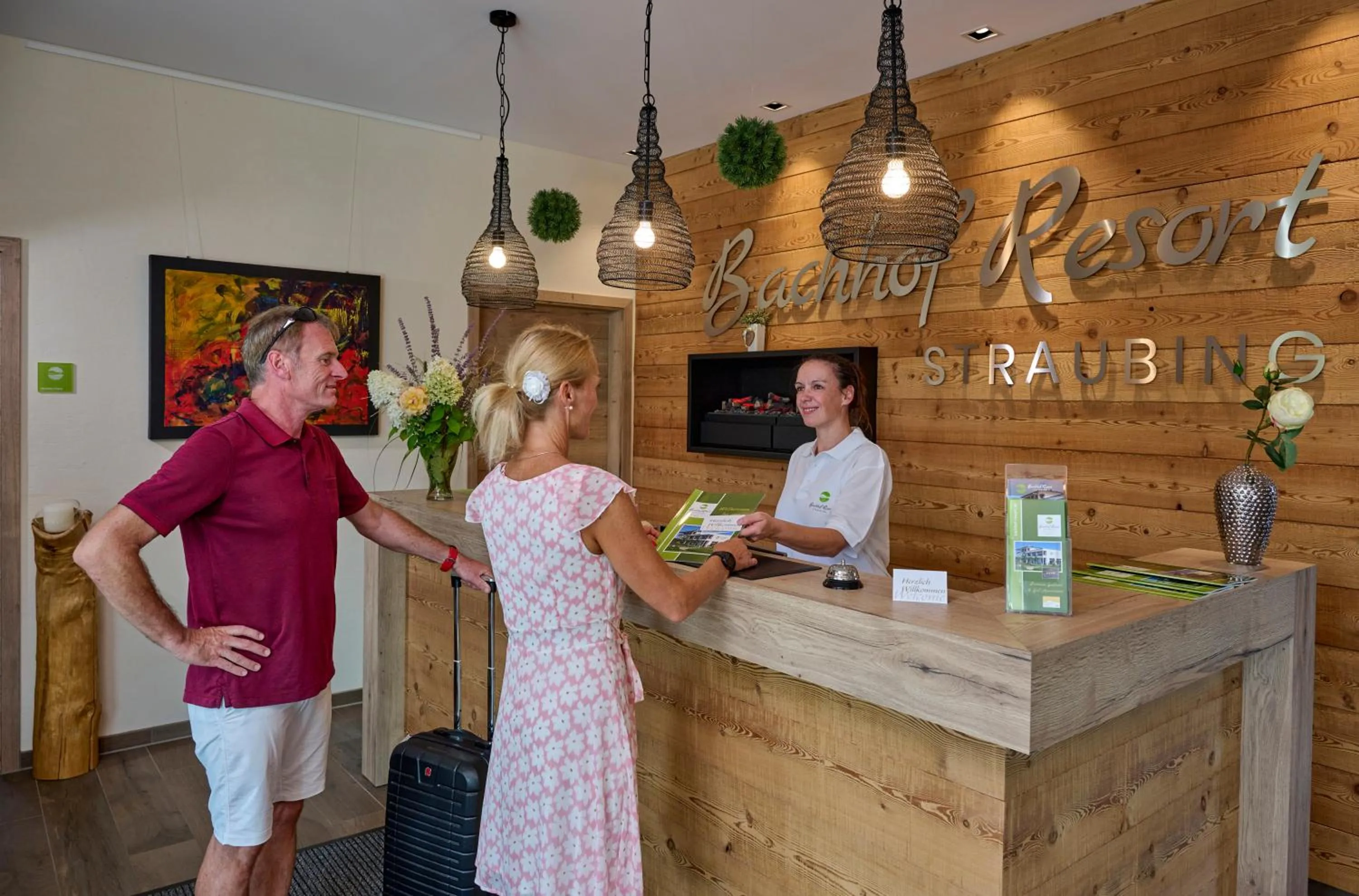 Lobby or reception in Bachhof Resort Hotel