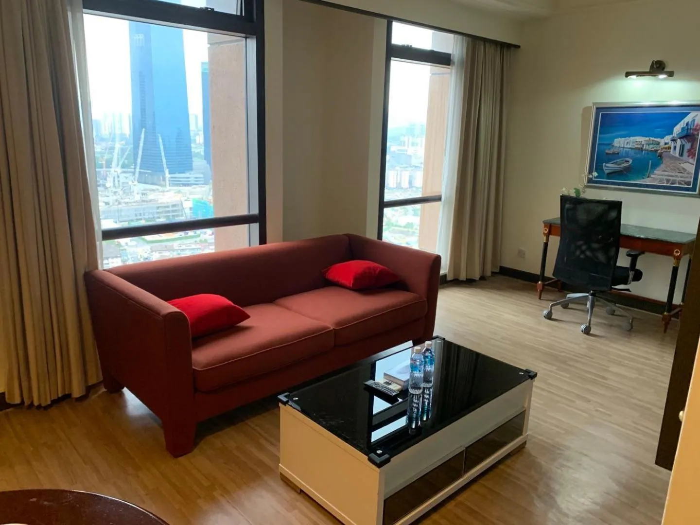 Living room in KL Universal Suites at Times Square