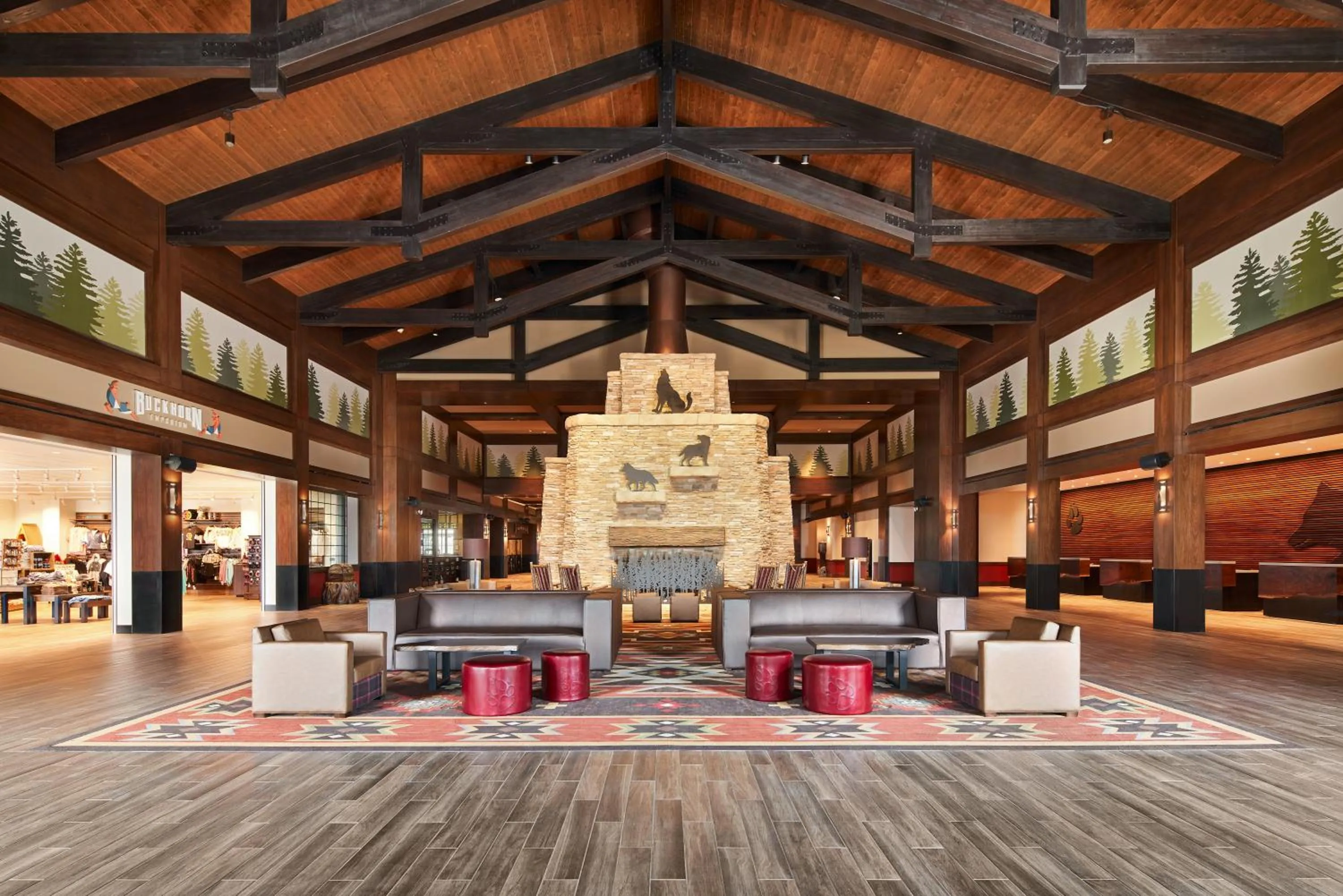 Lobby or reception in Great Wolf Lodge Manteca