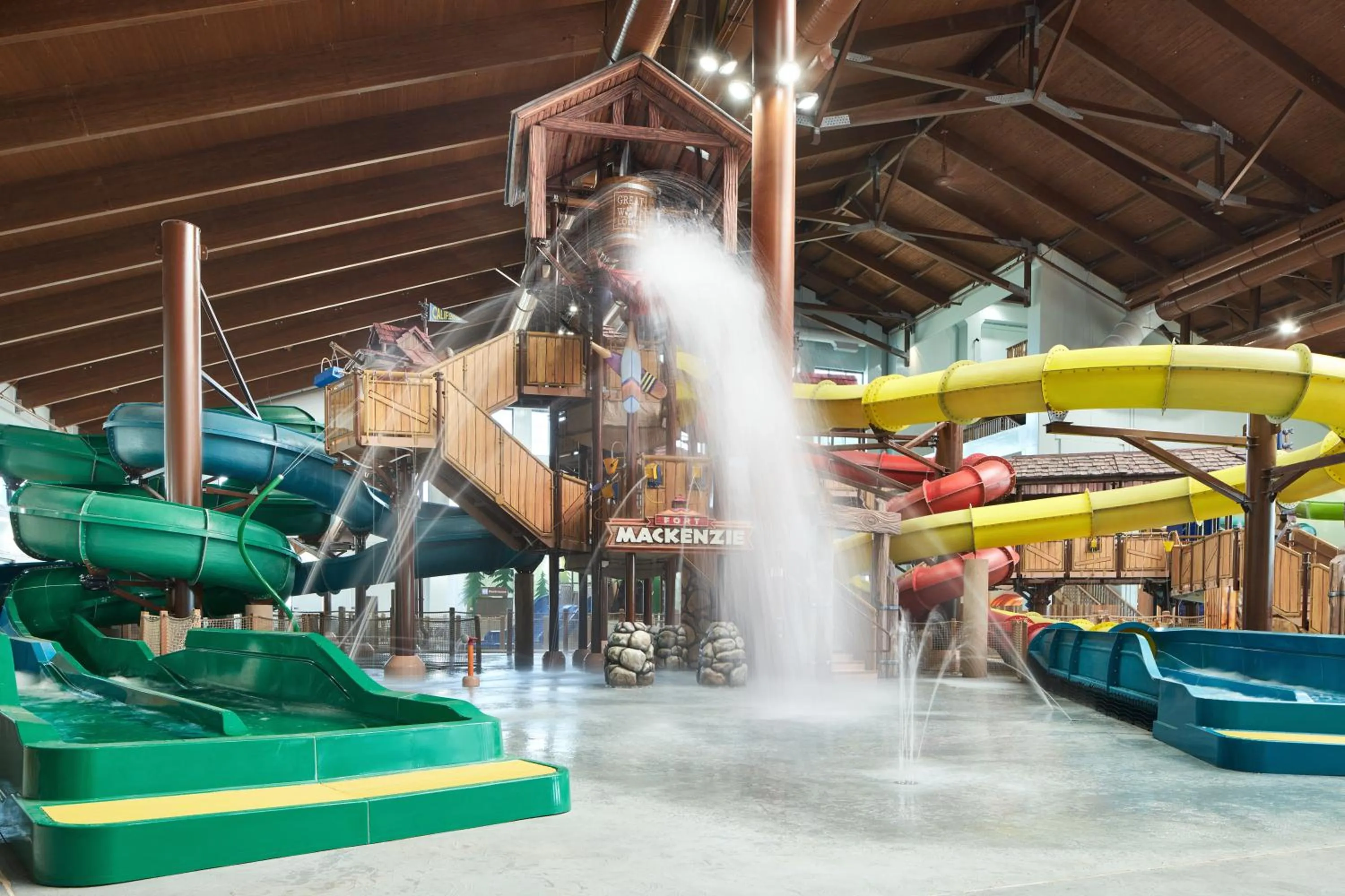 Aqua park in Great Wolf Lodge Manteca