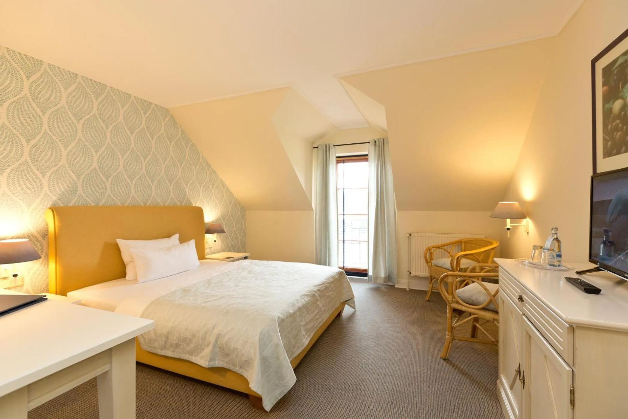 Bed in Hotel ARTE Schwerin