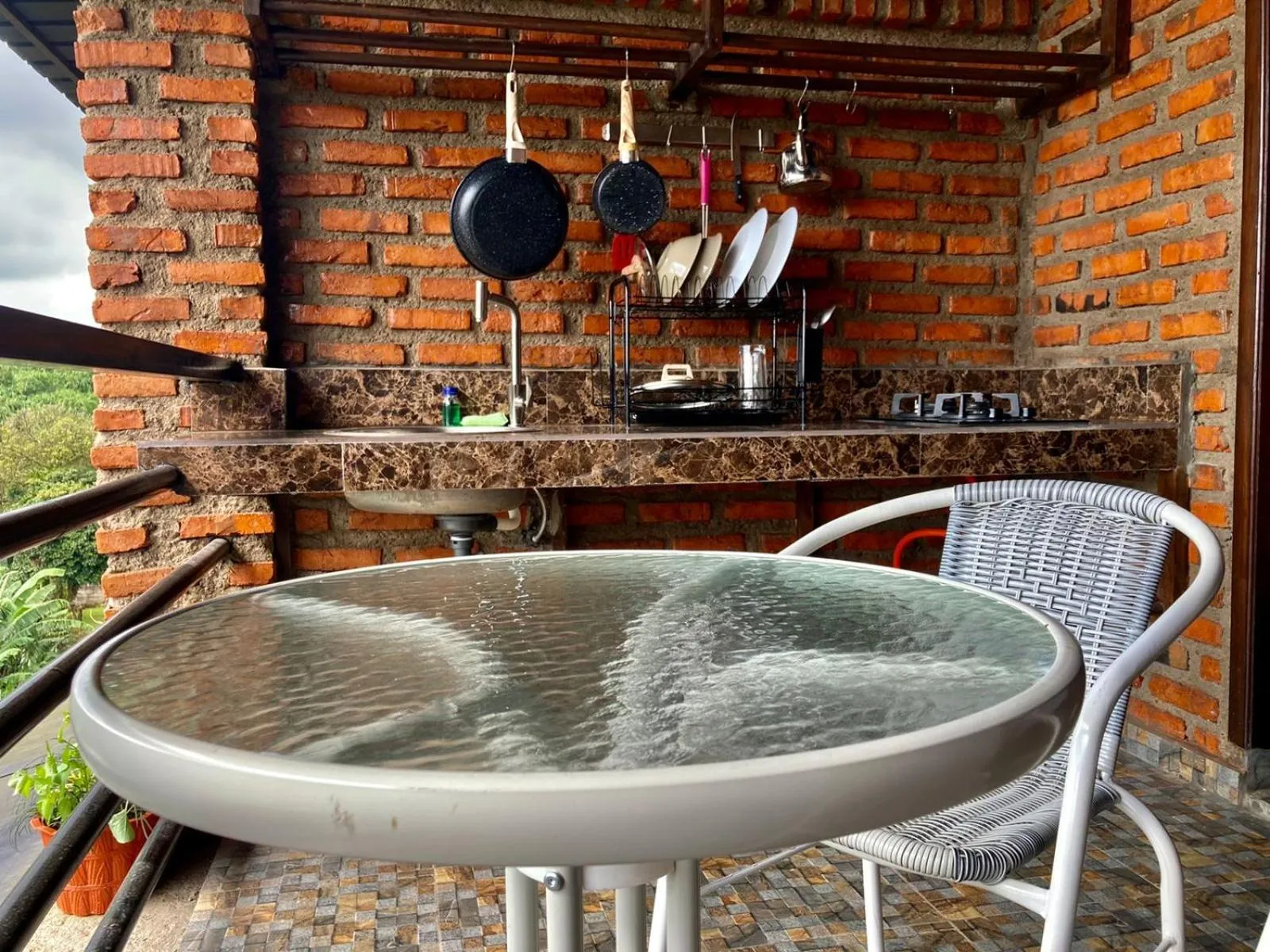 Kitchen or kitchenette in Vila NJD